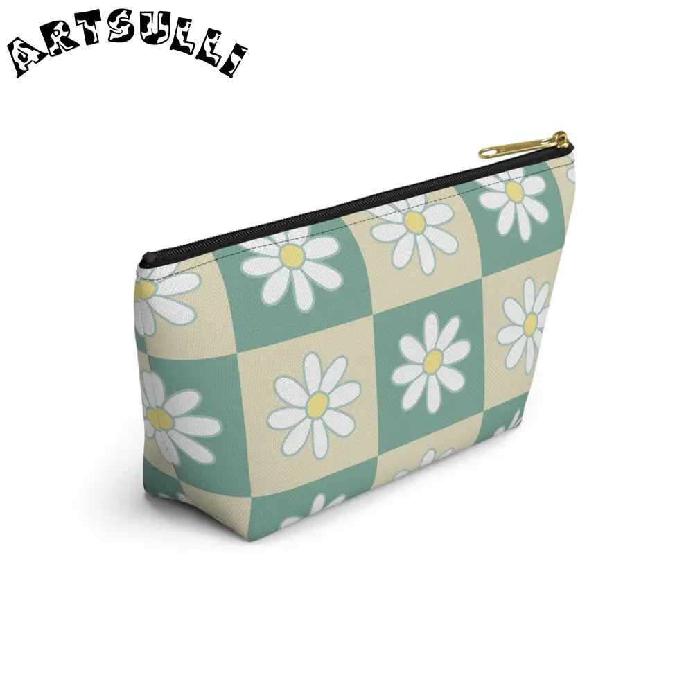 JAKKOUTTHEBXX Retro Daisy Checkerboard II Green and Tan Accessory