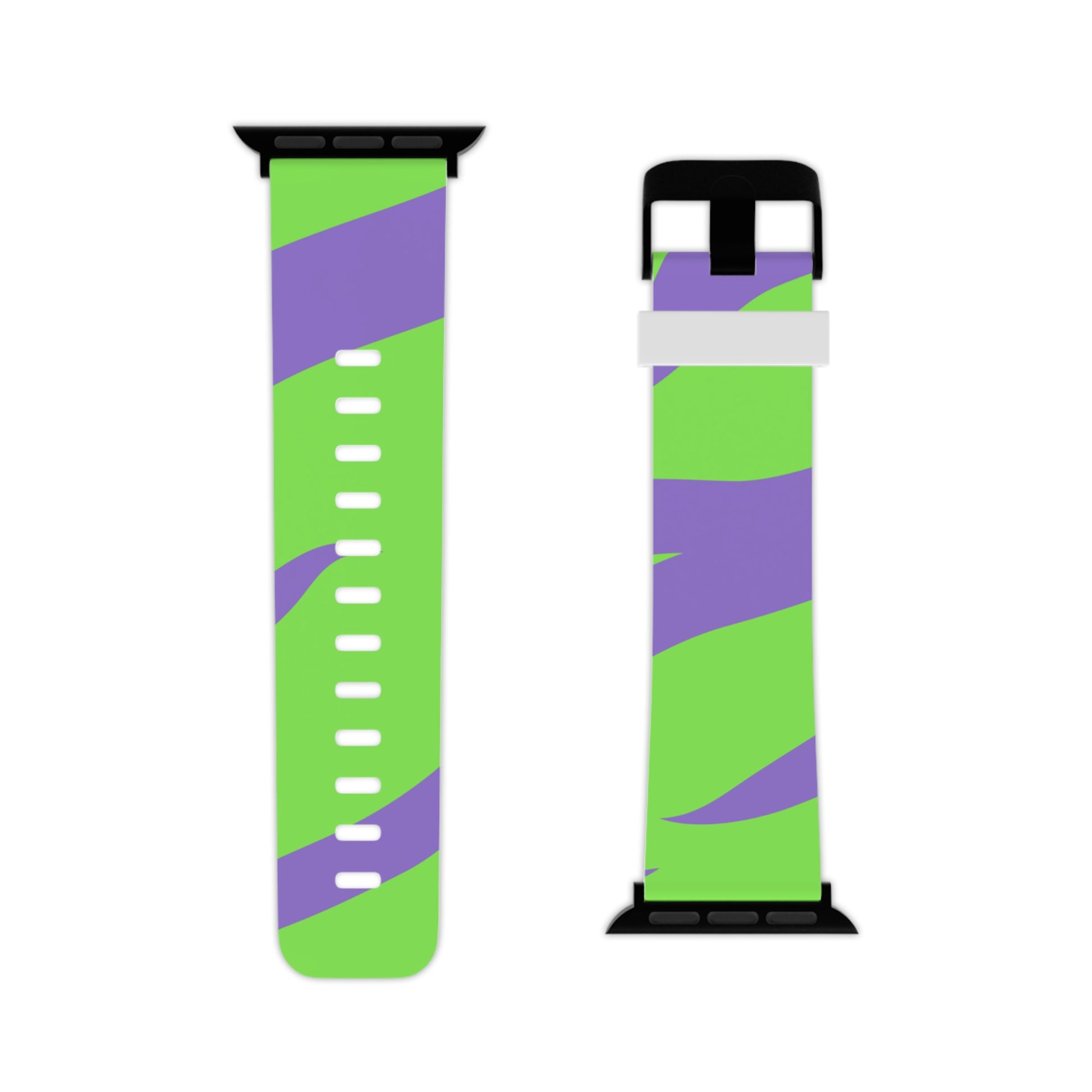 Tyrannosaurus Print Green and Purple Watch Band for Apple Watch, Artsulli - Art is Long, Life is Short, Accessories, , , , , , , 