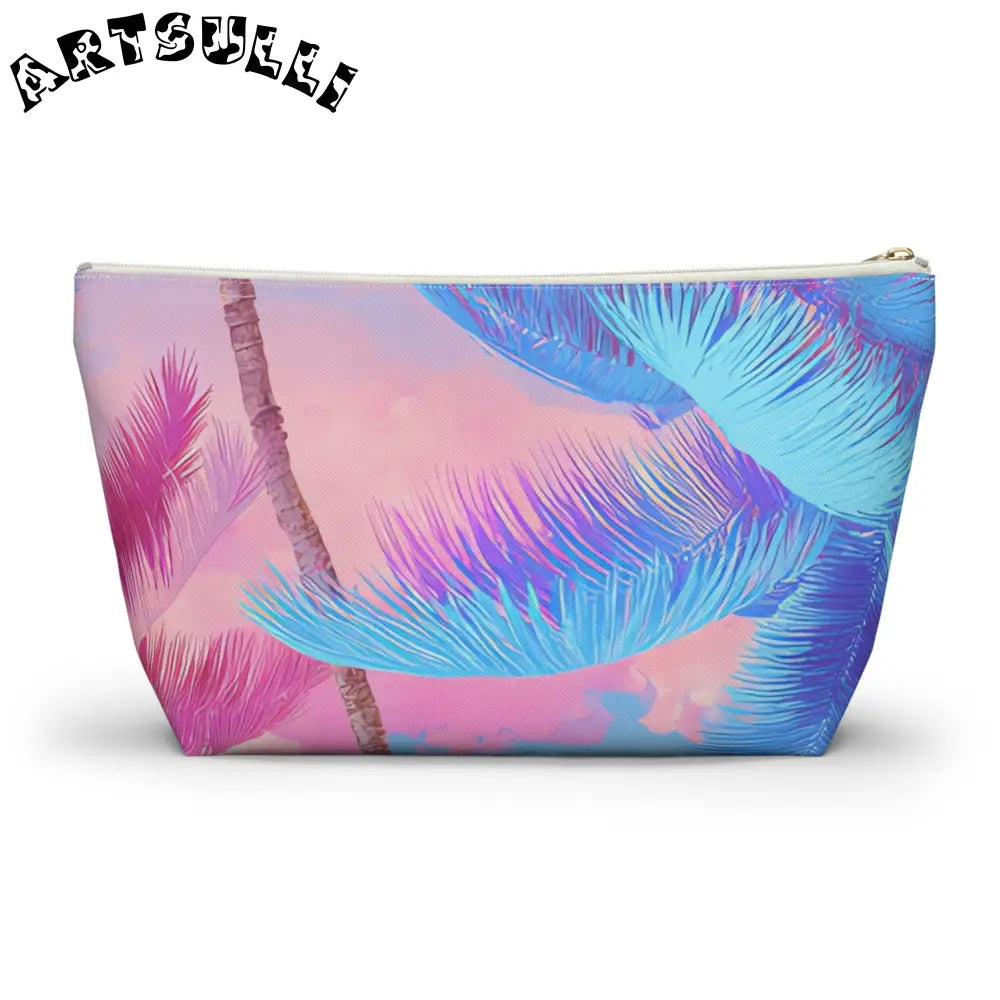 JAKKOUTTHEBXX Ethereal Pastel Palms Accessory Pouch w T-bottom