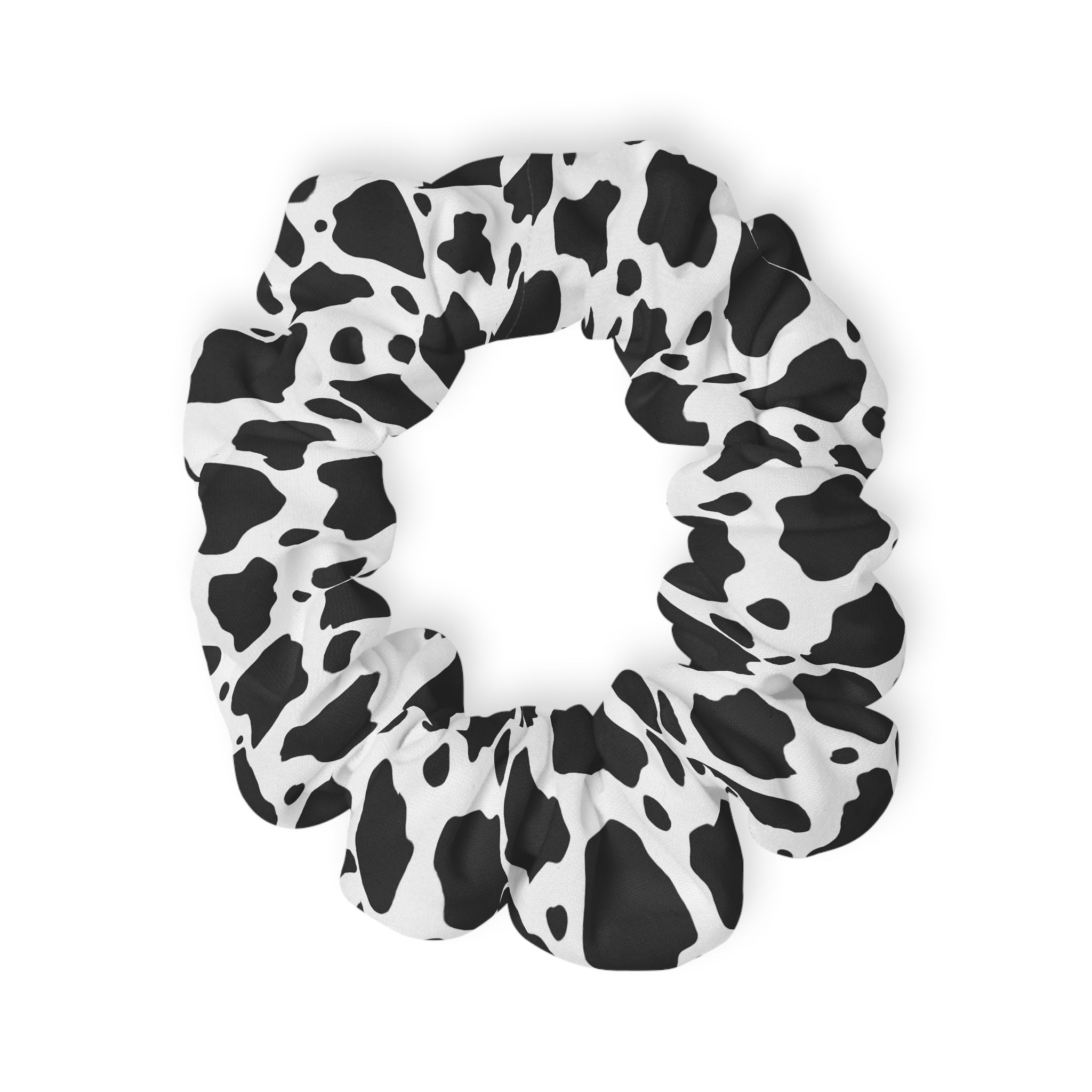 Cow Print Focus Scrunchie, Artsulli - Art is Long, Life is Short, Accessories, Size, 4'' × 4'', , , , , 13772496295249796421