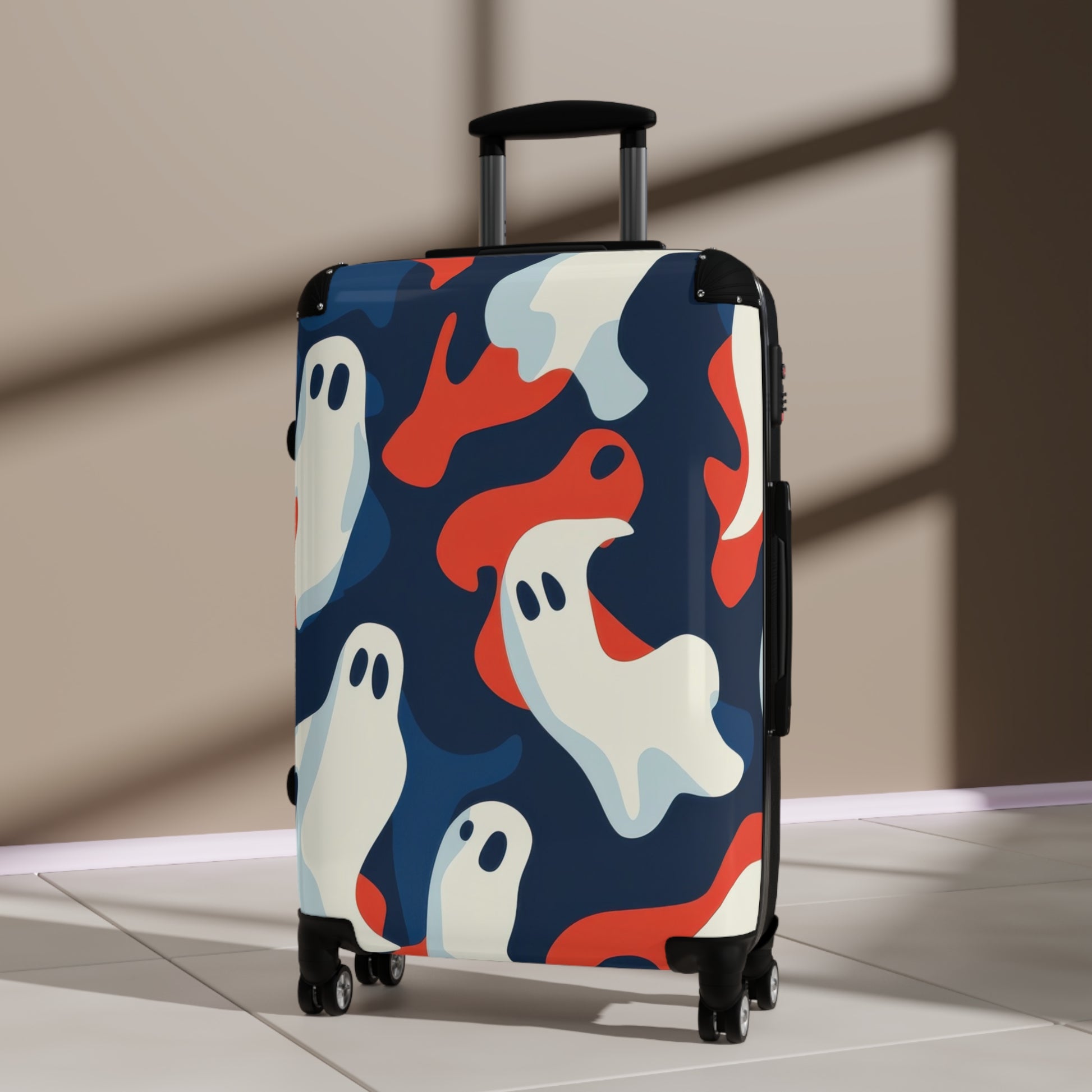 Camo Ghosts Suitcase, Artsulli - Art is Long, Life is Short, Bags, , , , , , , 