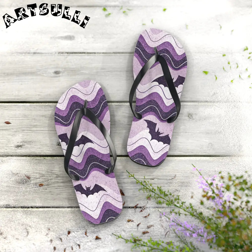 JAKKOUTTHEBXX Bat Wave Flip Flops JAKKOUTTHEBXX Artsulli - Art