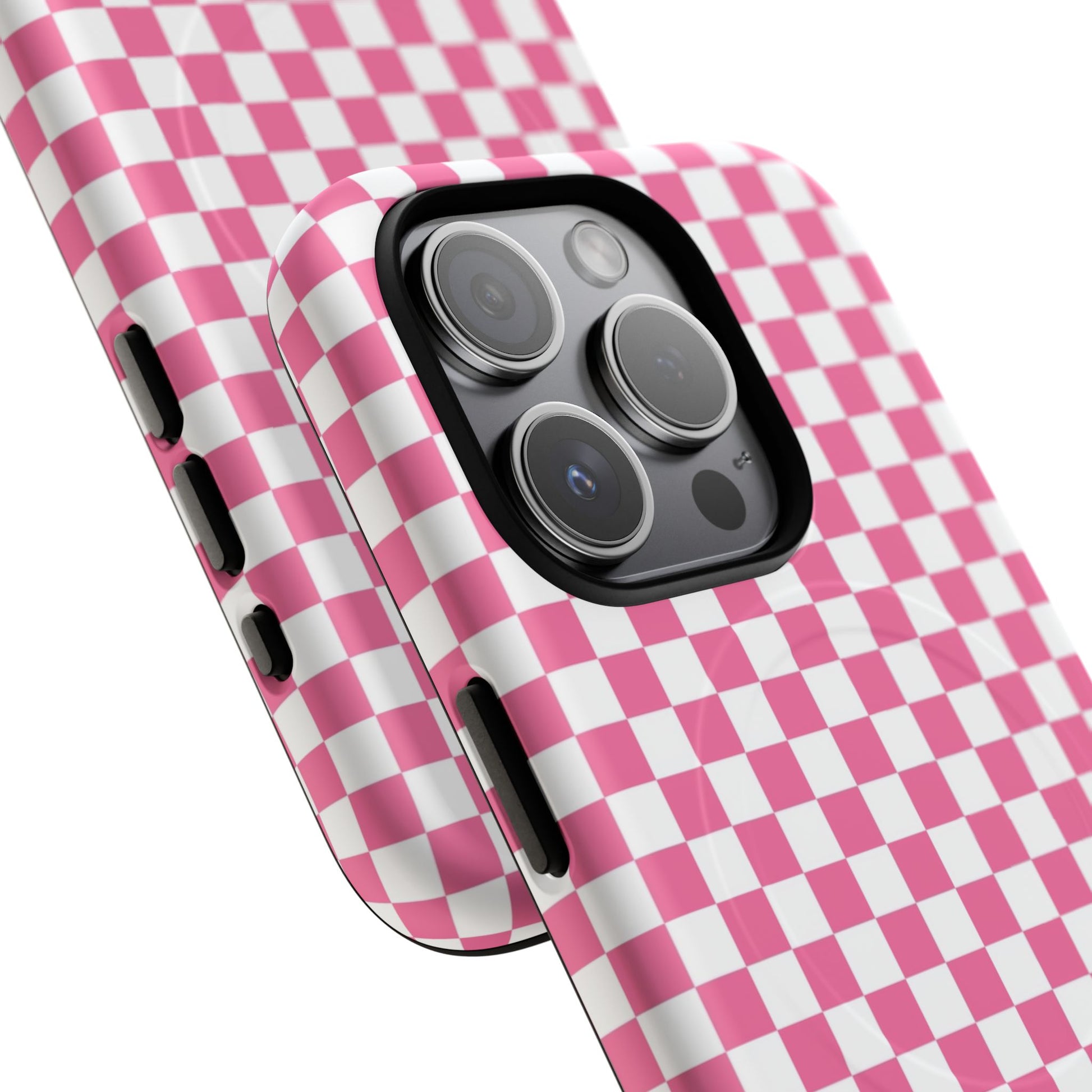 Yuyushiki Pink Check Tough Magnetic Cases, Artsulli - Art is Long, Life is Short, Phone Case, , , , , , , 
