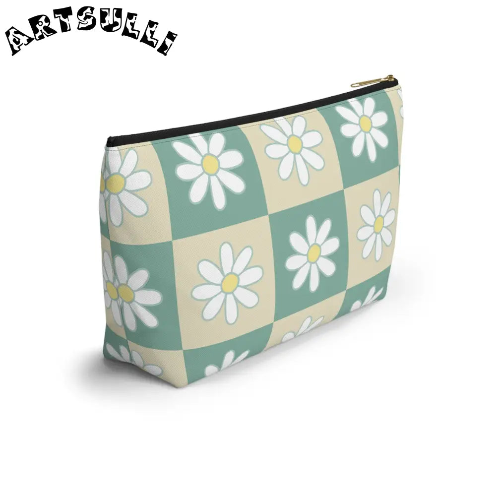 JAKKOUTTHEBXX Retro Daisy Checkerboard II Green and Tan Accessory