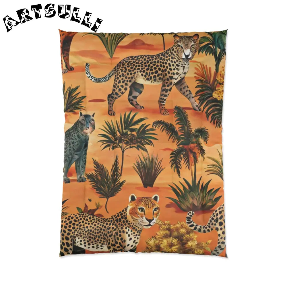 African Savannah Comforter, Artsulli - Art is Long, Life is Short, Home Decor, Size, 68" × 92", , , , , 20051560138064576208