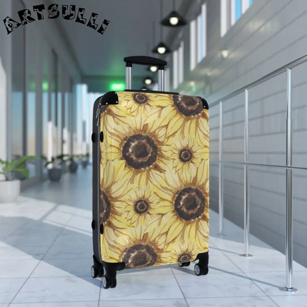 JAKKOUTTHEBXX Retro Anime Sunflower Suitcase JAKKOUTTHEBXX Artsulli