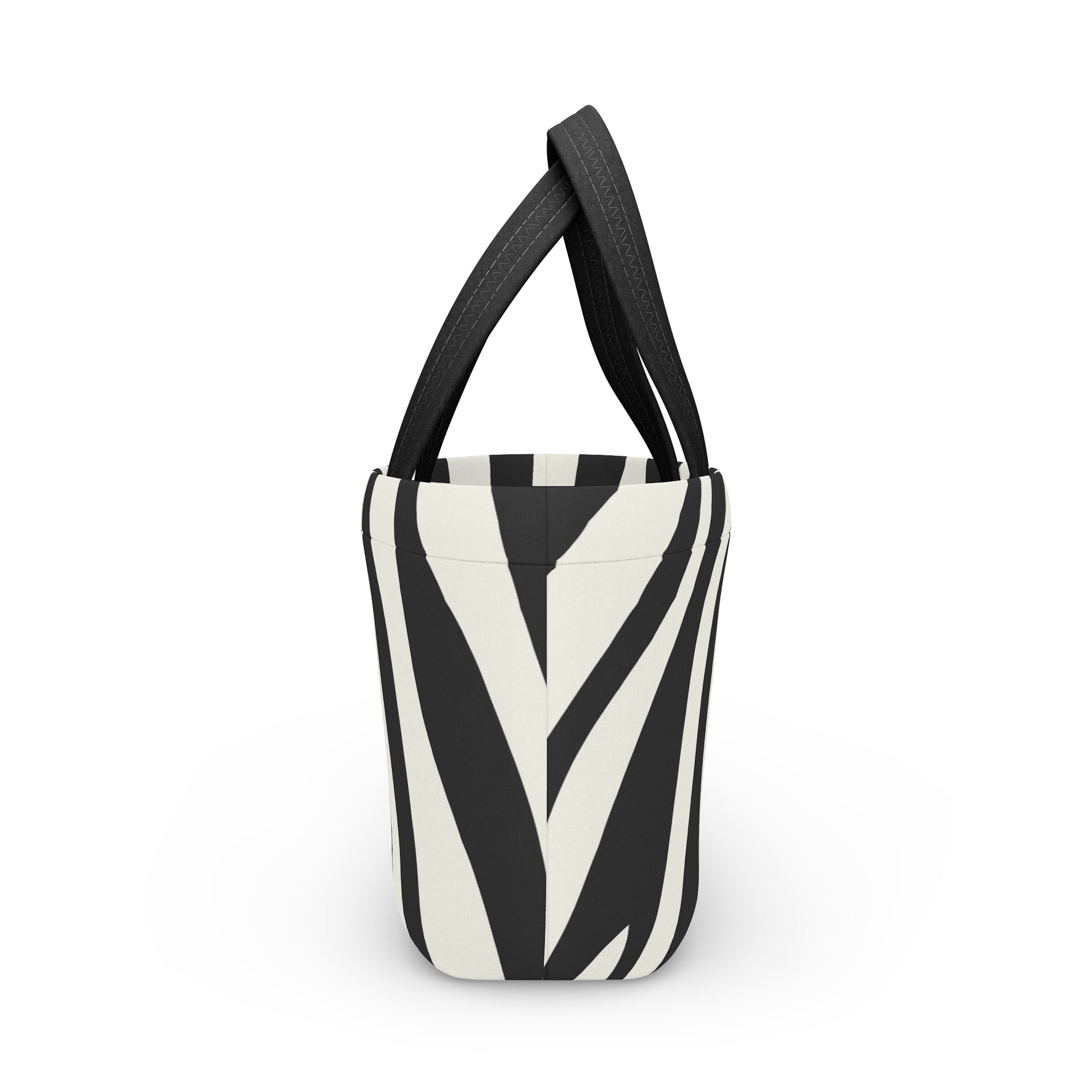 Melting Zebra Stripes Black and White Lunch Bag, Artsulli - Art is Long, Life is Short, Bags, , , , , , , 