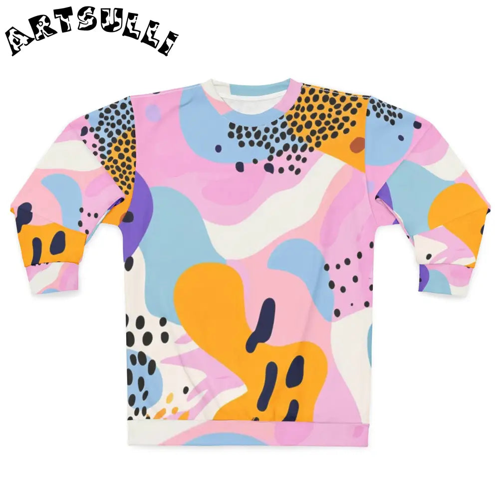 JAKKOUTTHEBXX Colorful Abstract Dots and Shapes Unisex Sweatshirt