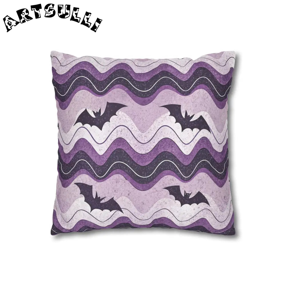 JAKKOUTTHEBXX Bat Wave Spun Polyester Square Pillowcase