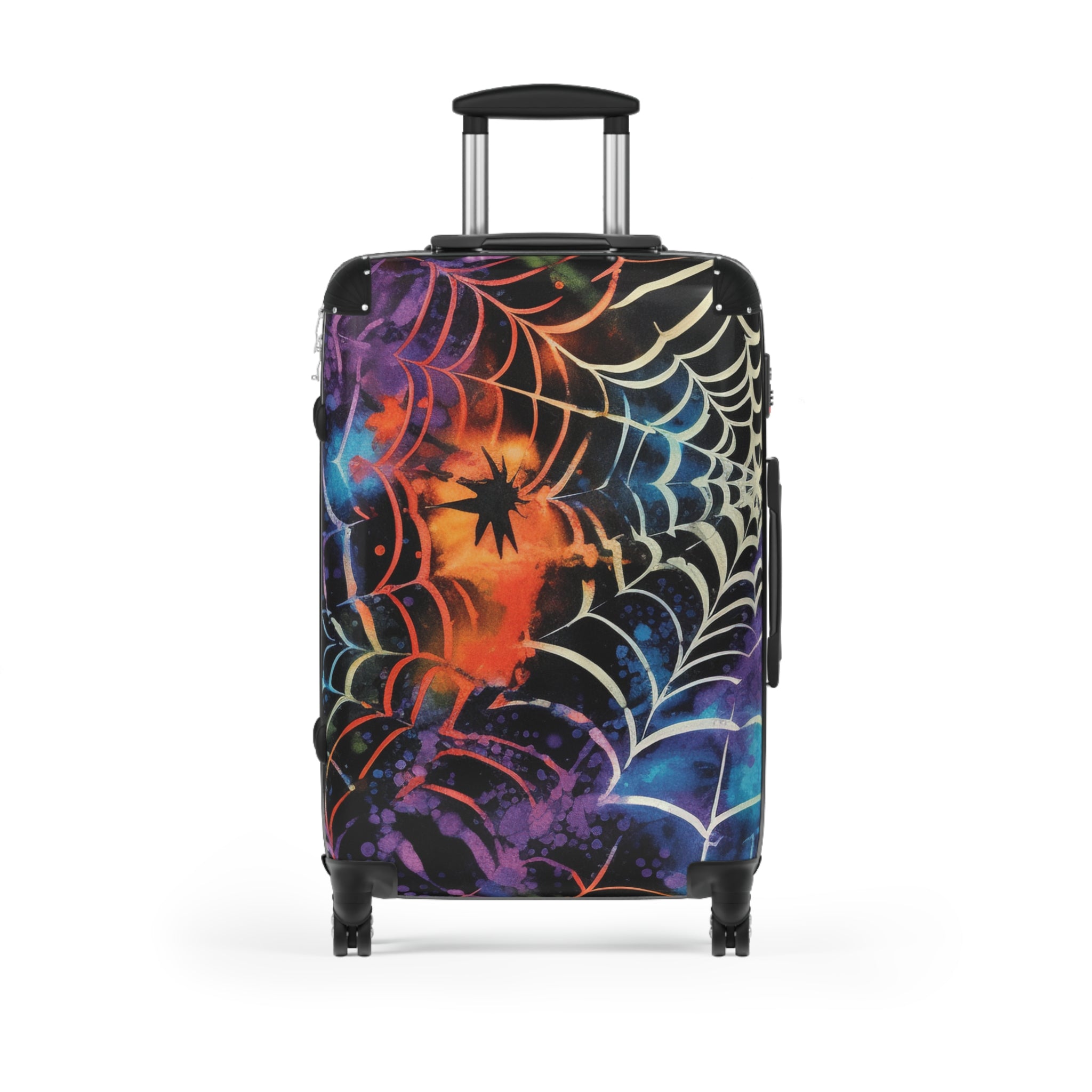 Spider Web Tie Dye Suitcase, Artsulli - Art is Long, Life is Short, Bags, Size, Medium, Color, Black, , , 43318518694506046768
