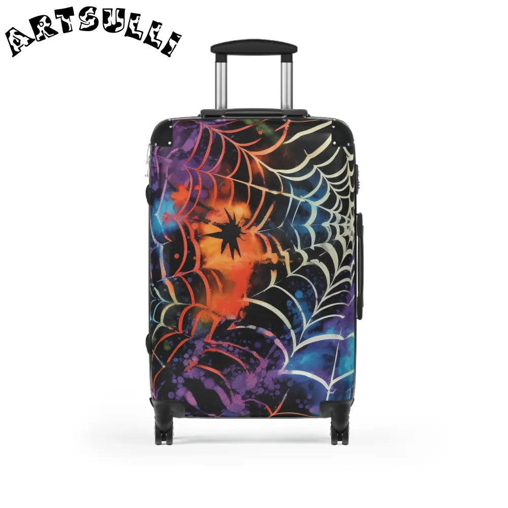 JAKKOUTTHEBXX Colorful Spider Web Carry On Luggage 2025