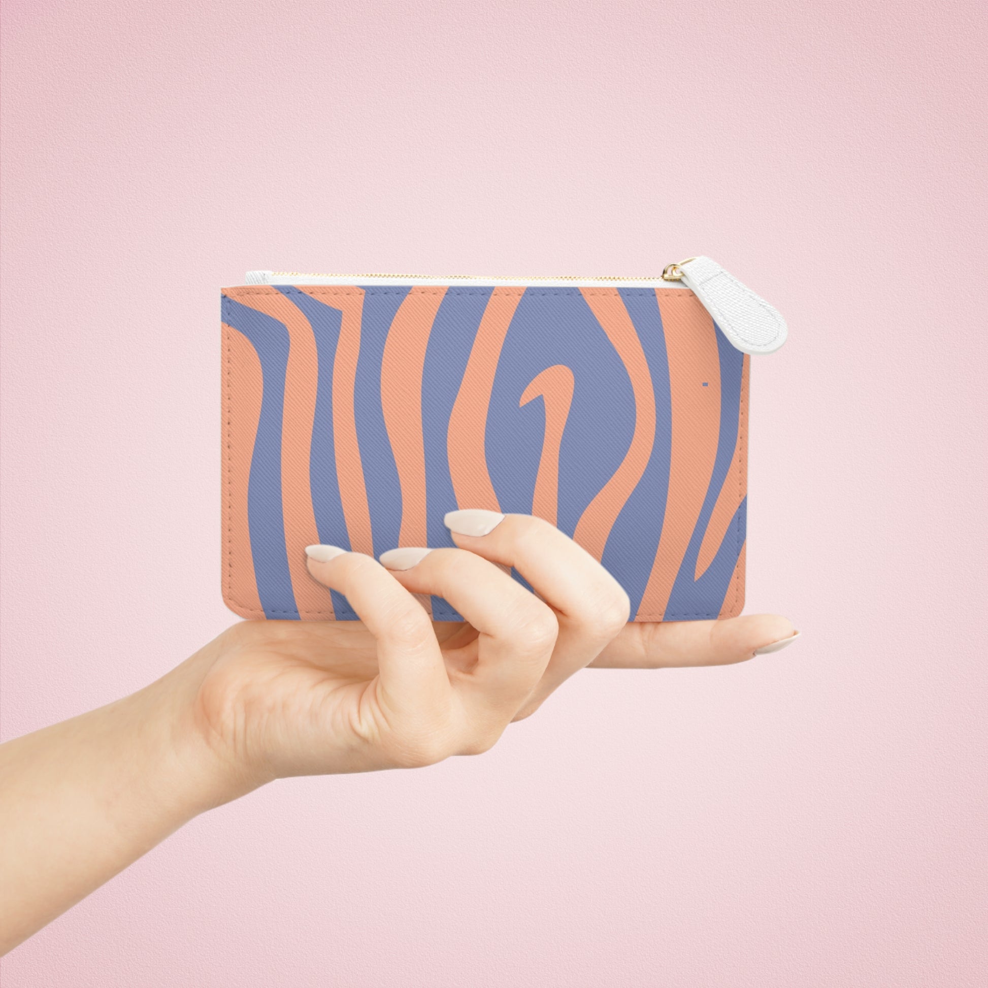 Melting Zebra Stripes Mini Clutch Bag, Artsulli - Art is Long, Life is Short, Bags, , , , , , , 