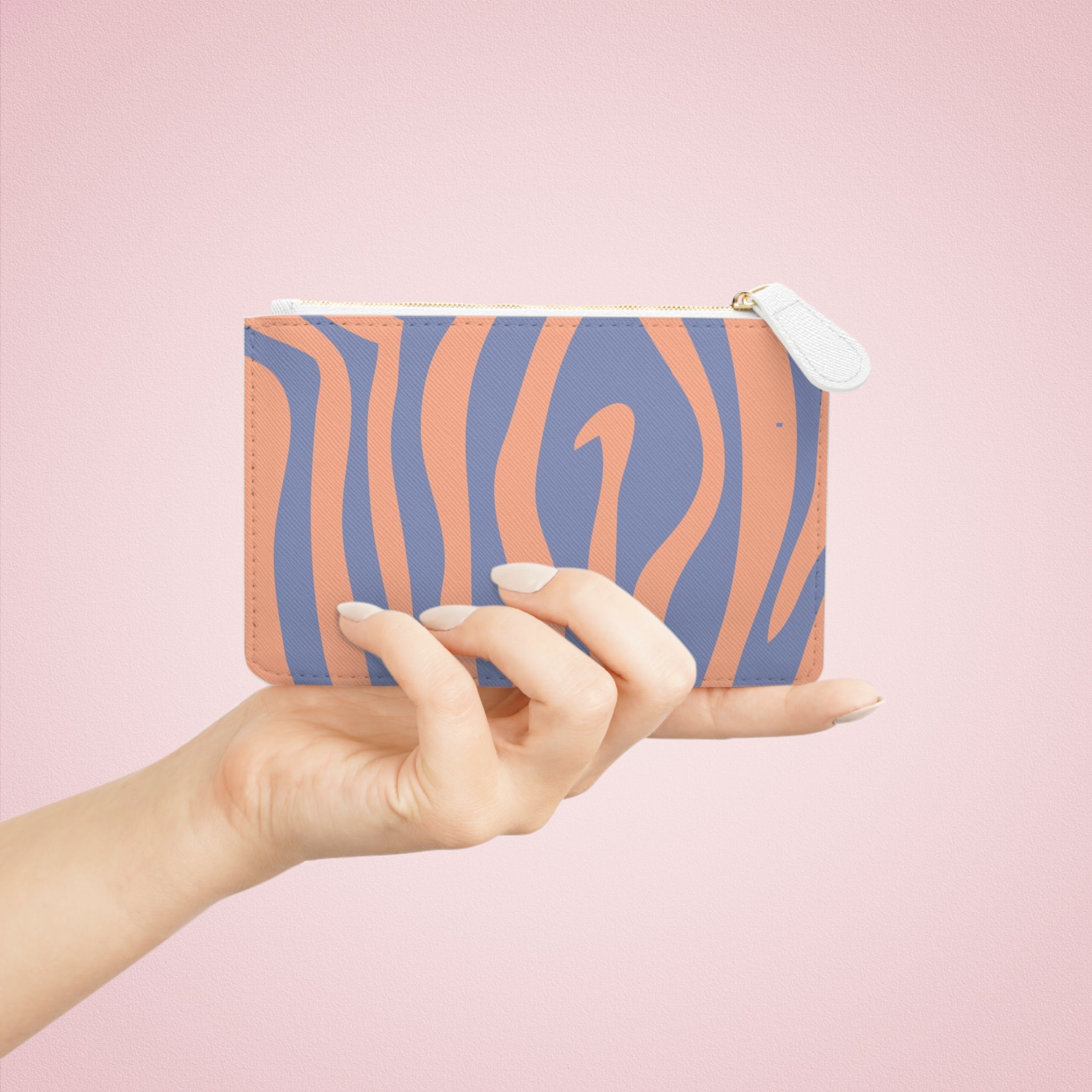 Melting Zebra Stripes Mini Clutch Bag, Artsulli - Art is Long, Life is Short, Bags, , , , , , , 
