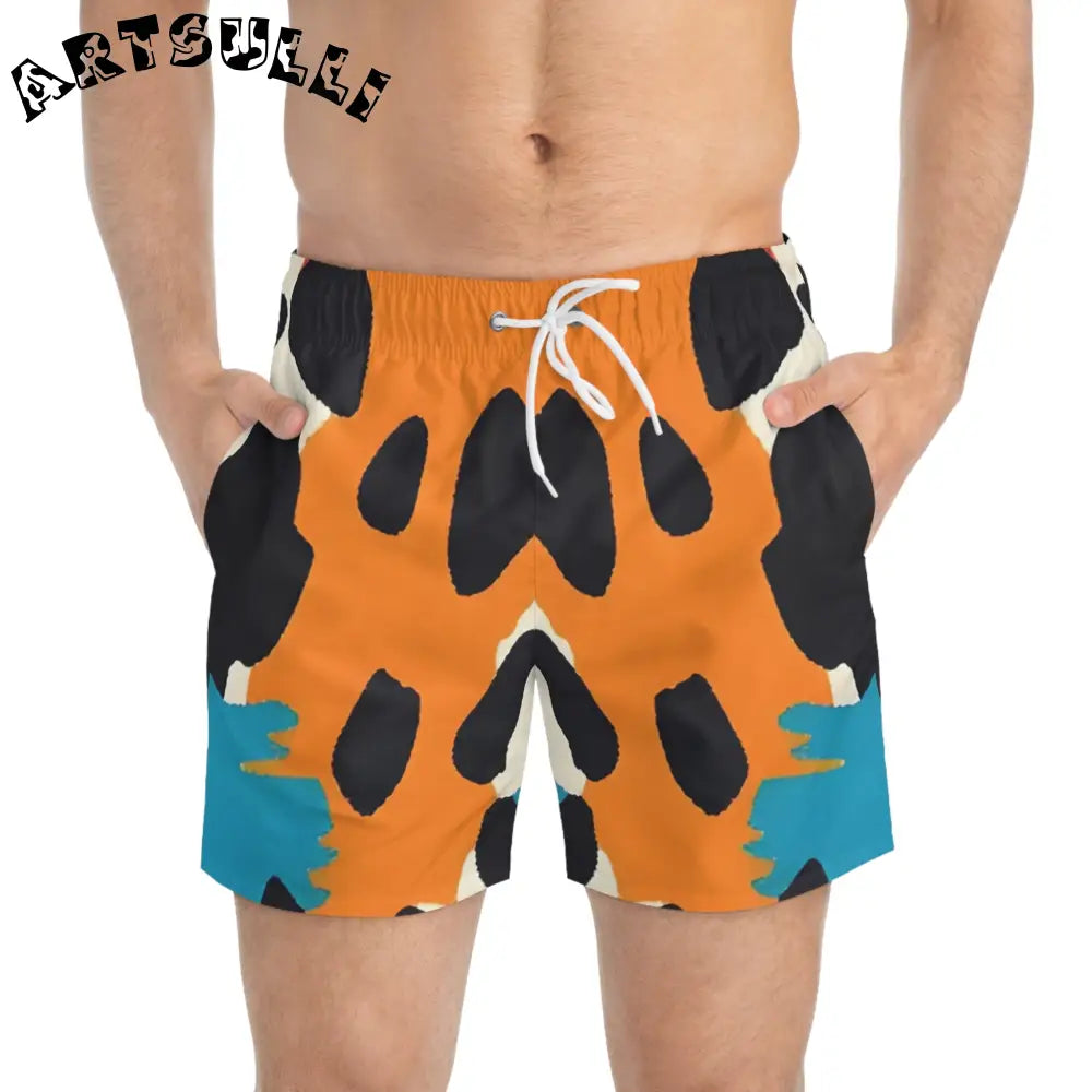 JAKKOUTTHEBXX Wild Brush Strokes x Animal Print Multi-Color Swim