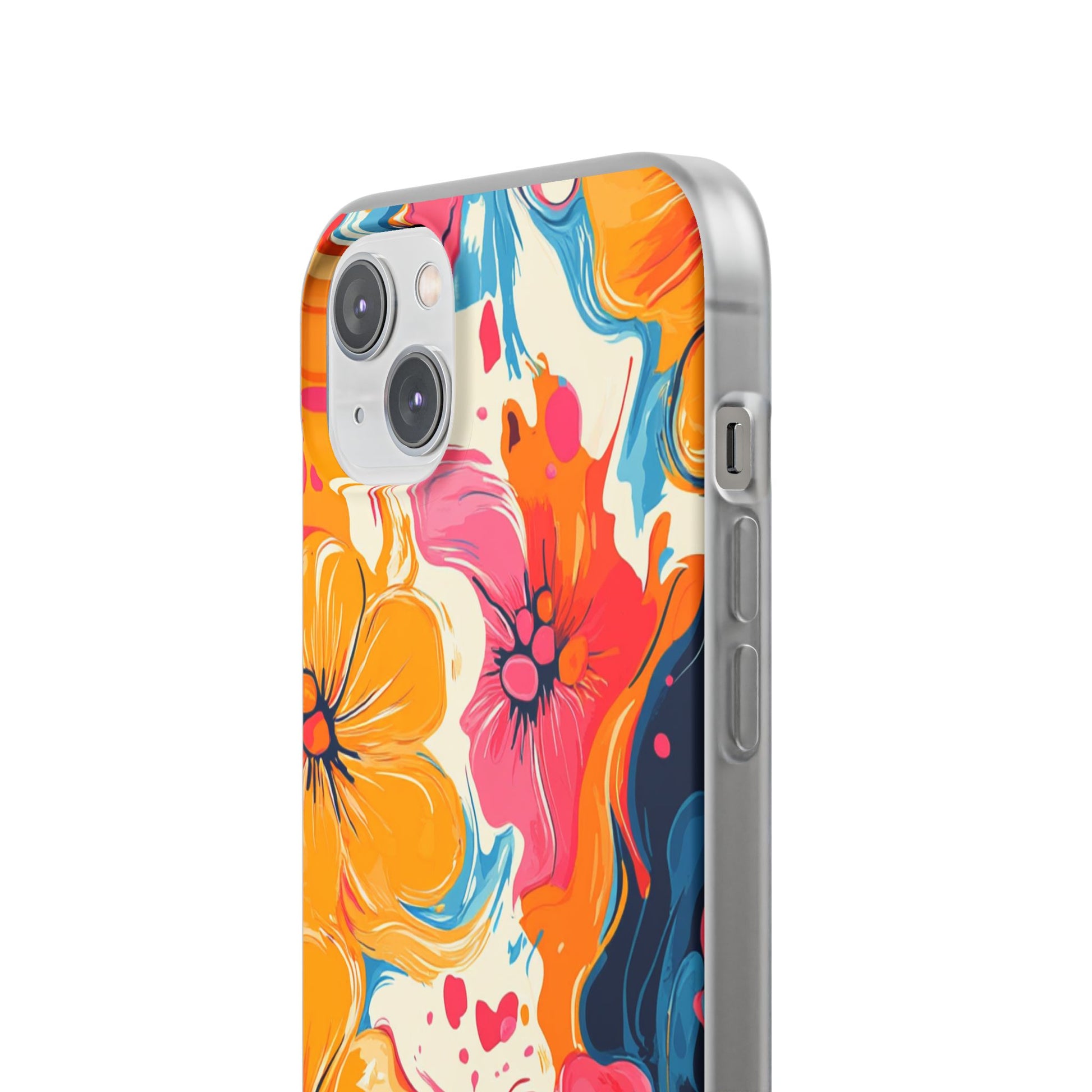 Vibrant Abstract Floral Flexi Case, Artsulli - Art is Long, Life is Short, Phone Case, , , , , , , 