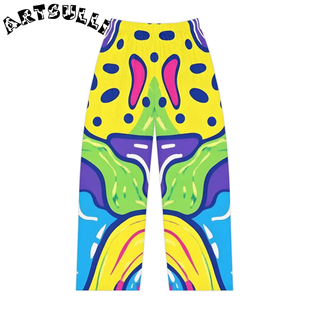 90s Trippy Slime Women's Pajama Pants (AOP), Artsulli - Art is Long, Life is Short, All Over Prints, Size, XS, , , , , 79124313783163645821