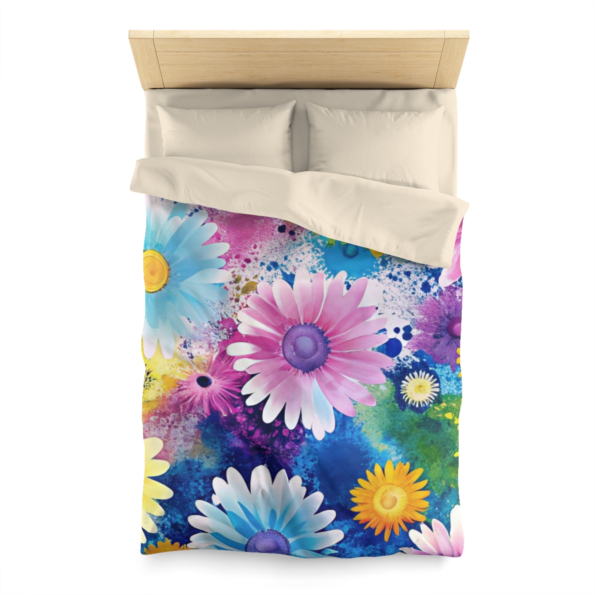 Magical Flower Explosion Multi-Color Microfiber Duvet Cover, Artsulli - Art is Long, Life is Short, Home Decor, , , , , , , 