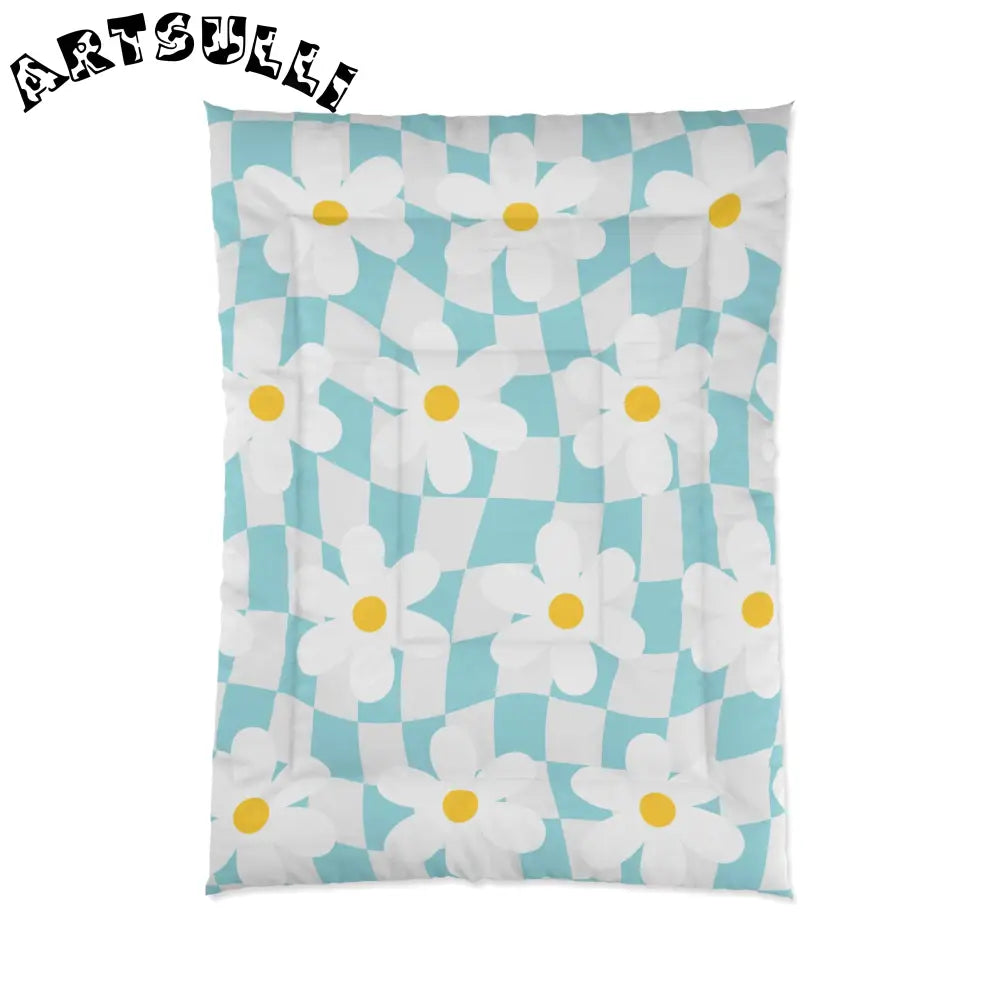 JAKKOUTTHEBXX Trippy Check Garden Comforter JAKKOUTTHEBXX Artsulli