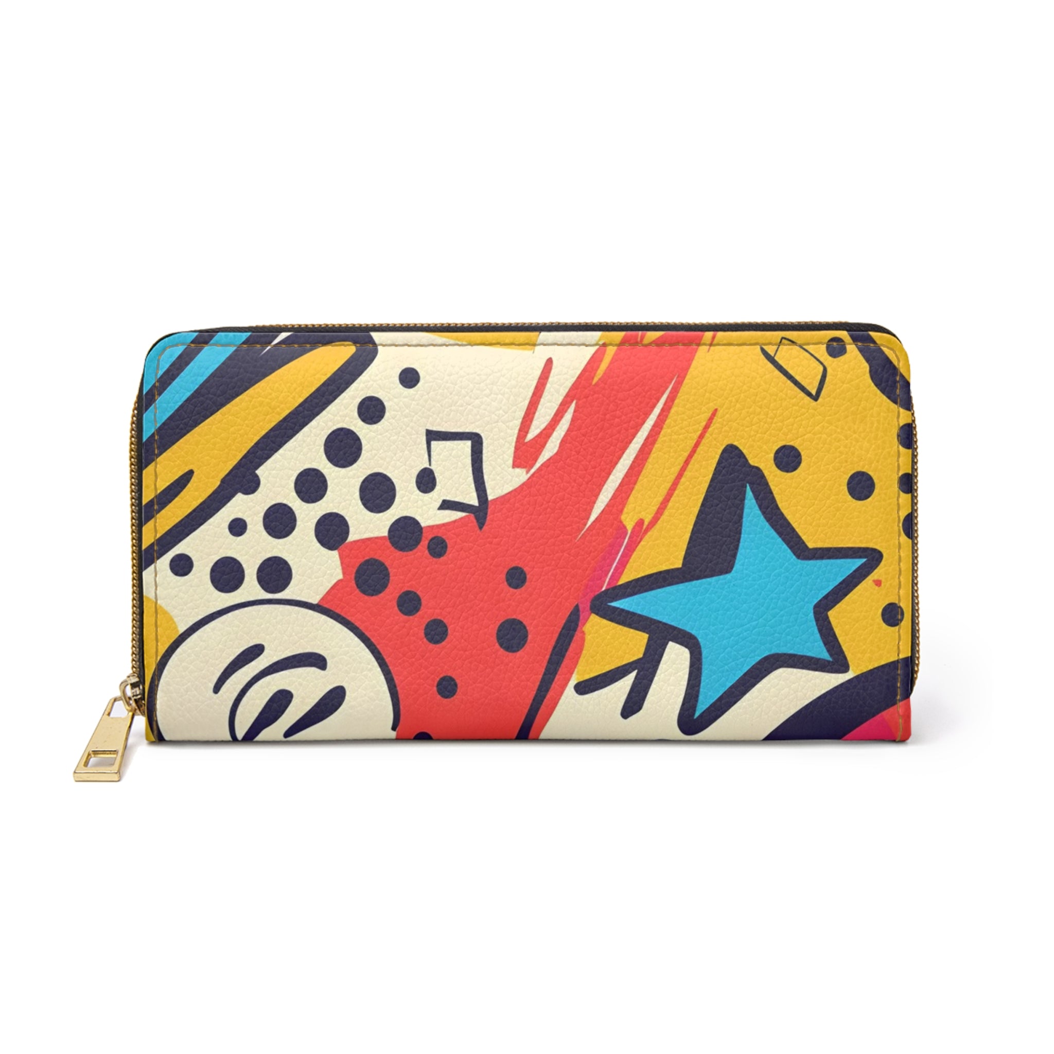 Comic x Pop Art Zipper Wallet, Artsulli - Art is Long, Life is Short, Accessories, Size, One size, Color, White, , , 71244951059941066319
