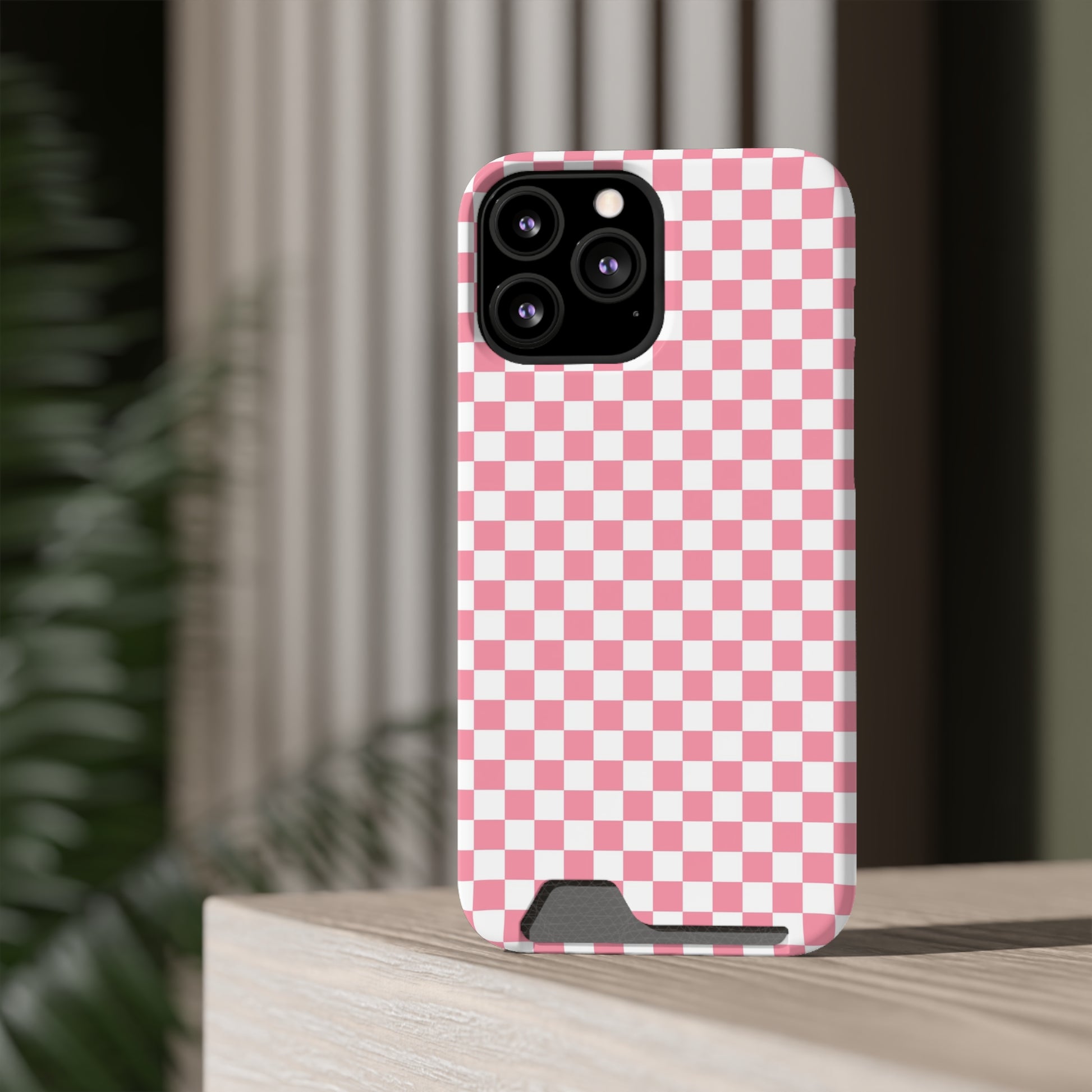 Brigandine Checkered Scene Phone Case With Card Holder, Artsulli - Art is Long, Life is Short, Phone Case, , , , , , , 