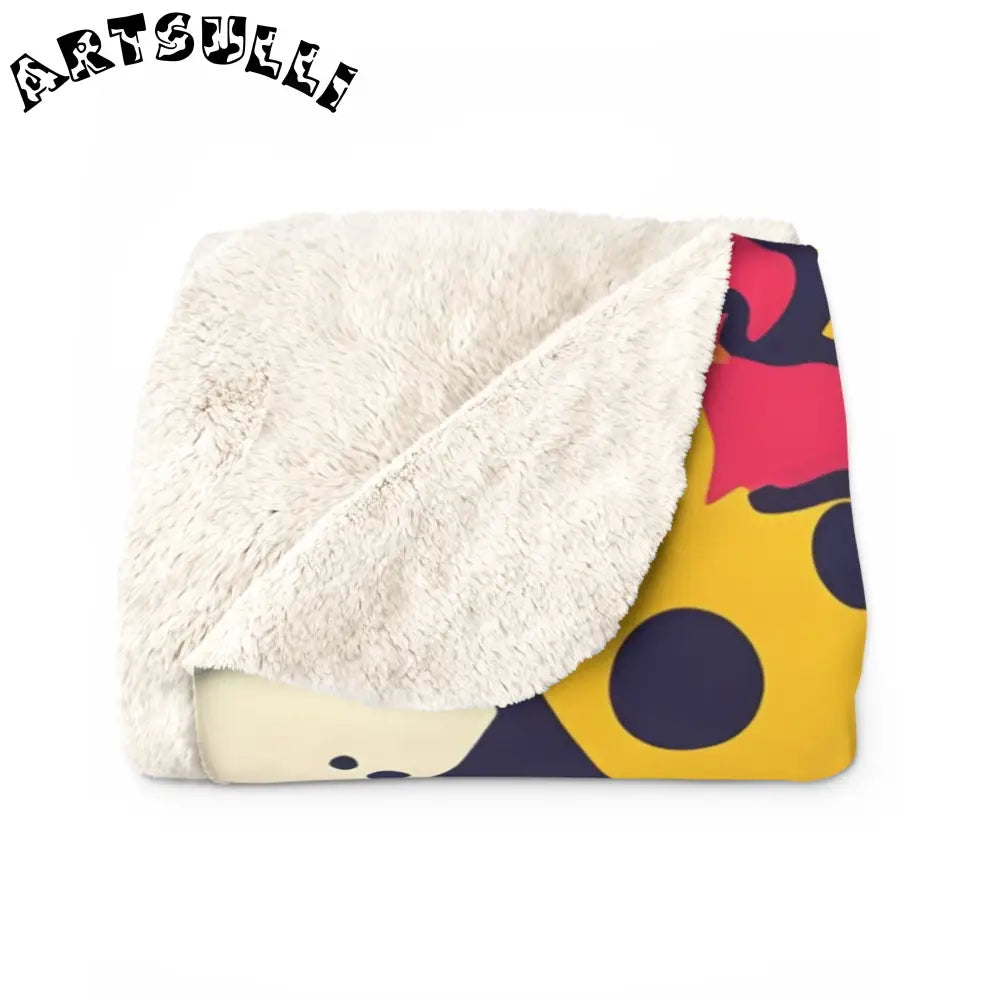 JAKKOUTTHEBXX Comic x Pop Art Sherpa Fleece Blanket JAKKOUTTHEBXX