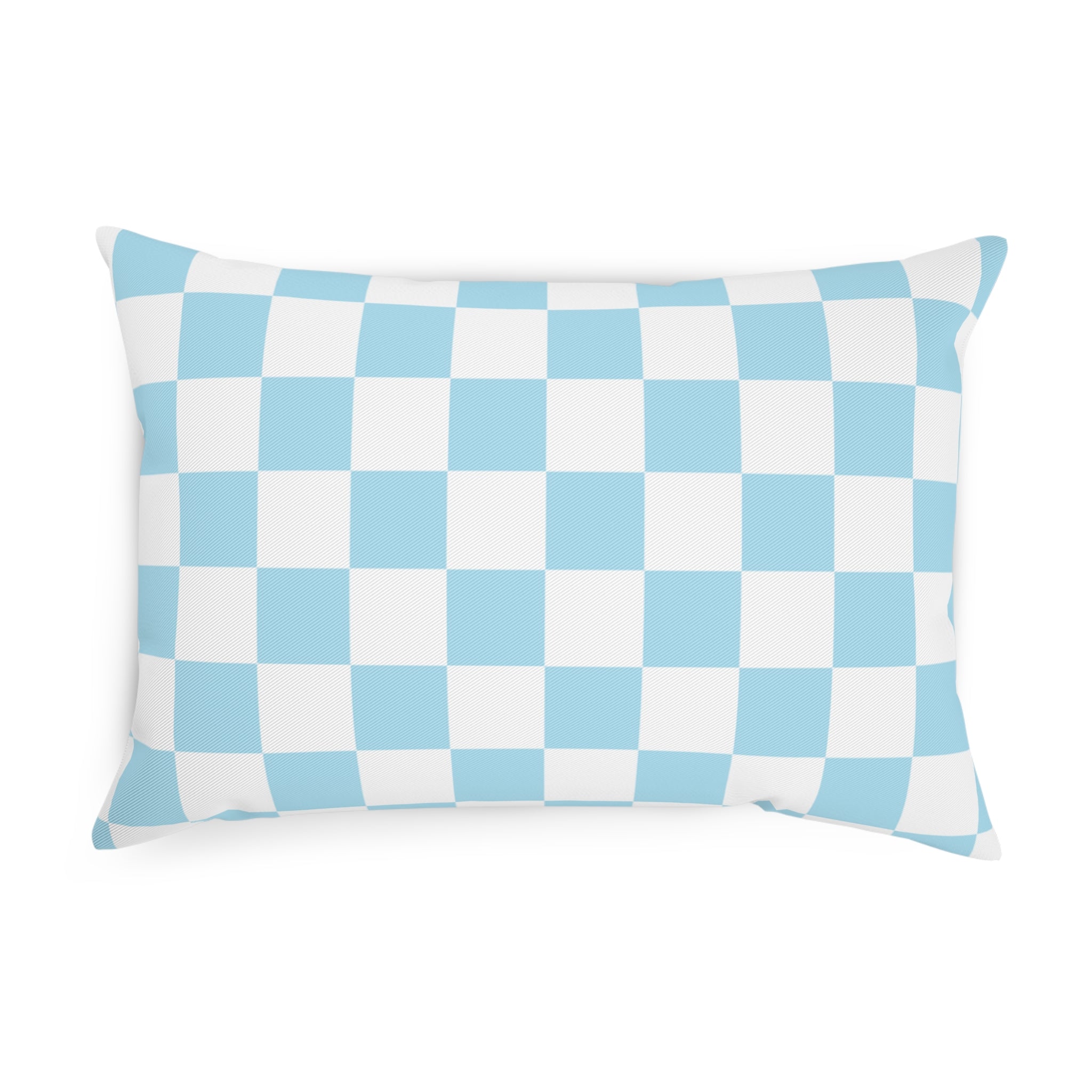 Checkerboard Sky Blue Cushion, Artsulli - Art is Long, Life is Short, Home Decor, , , , , , , 
