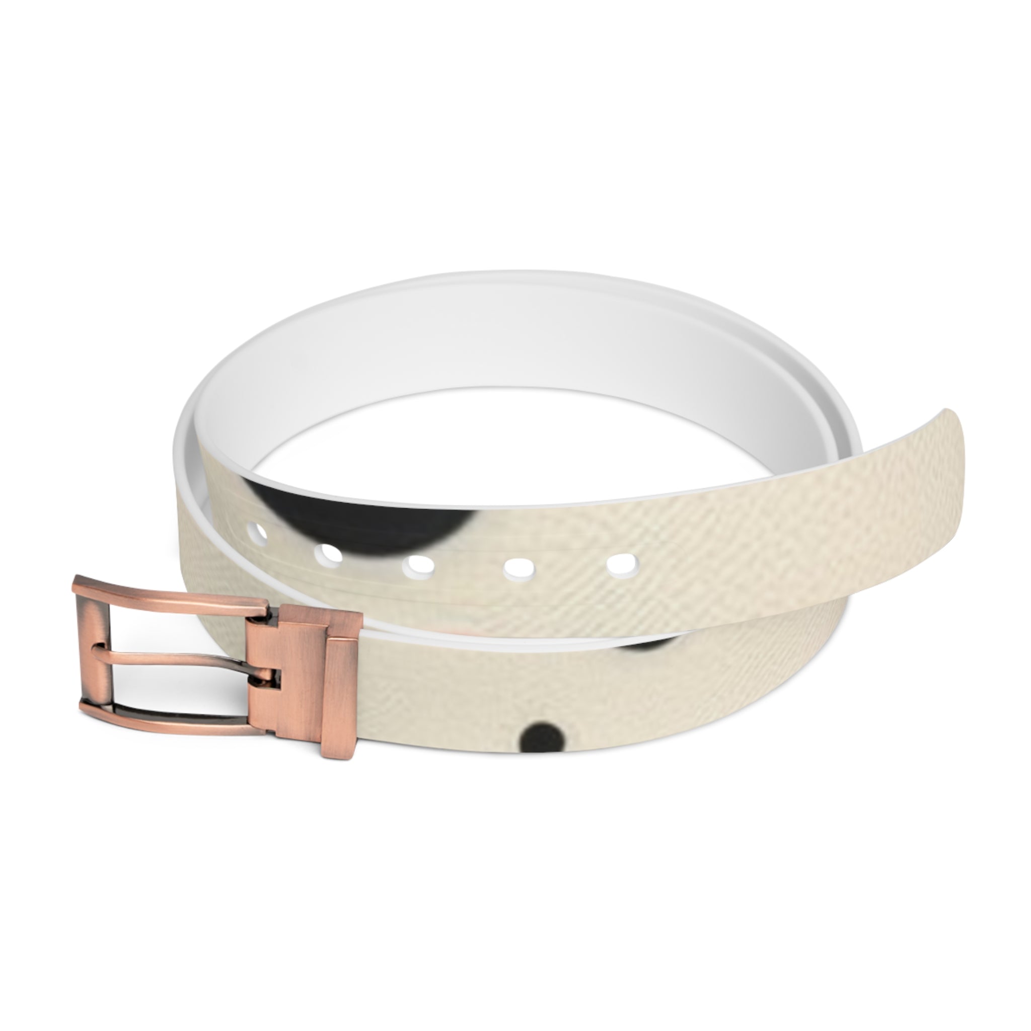 Organic Cow Print Cream and Pink Belt, Artsulli - Art is Long, Life is Short, Accessories, Material, Bronze Metal, Size, 50'', , , 84796246301823