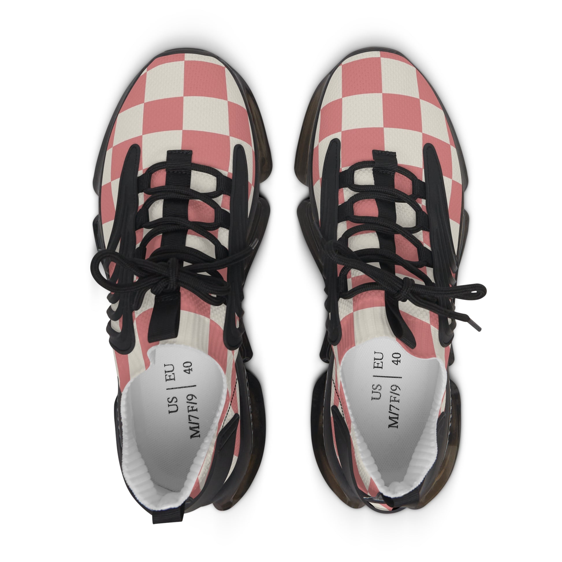 Retro Checkered Grassland Sprites Women's Mesh Sneakers, Artsulli - Art is Long, Life is Short, Shoes, , , , , , , 