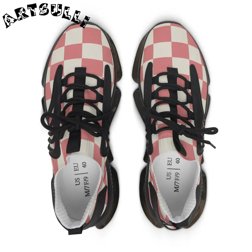 JAKKOUTTHEBXX Retro Checkered Grassland Sprites Women’s Mesh