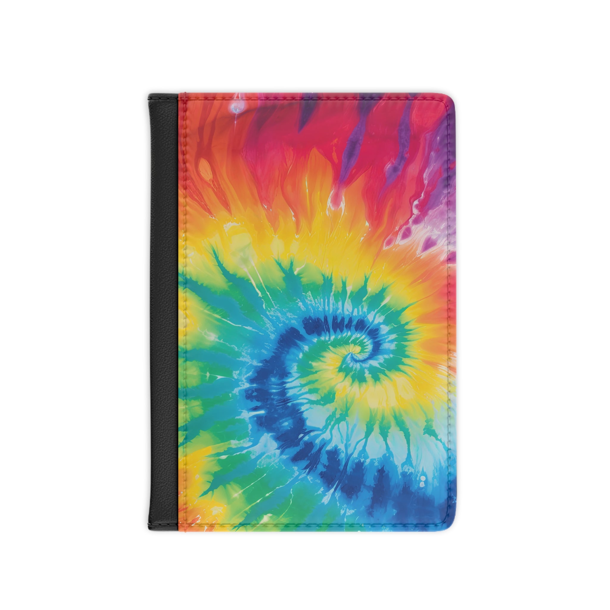 Tie Dye Passport Cover, Artsulli - Art is Long, Life is Short, Accessories, Size, 3.9" x 5.8", Color, Black, , , 28209631794621923451