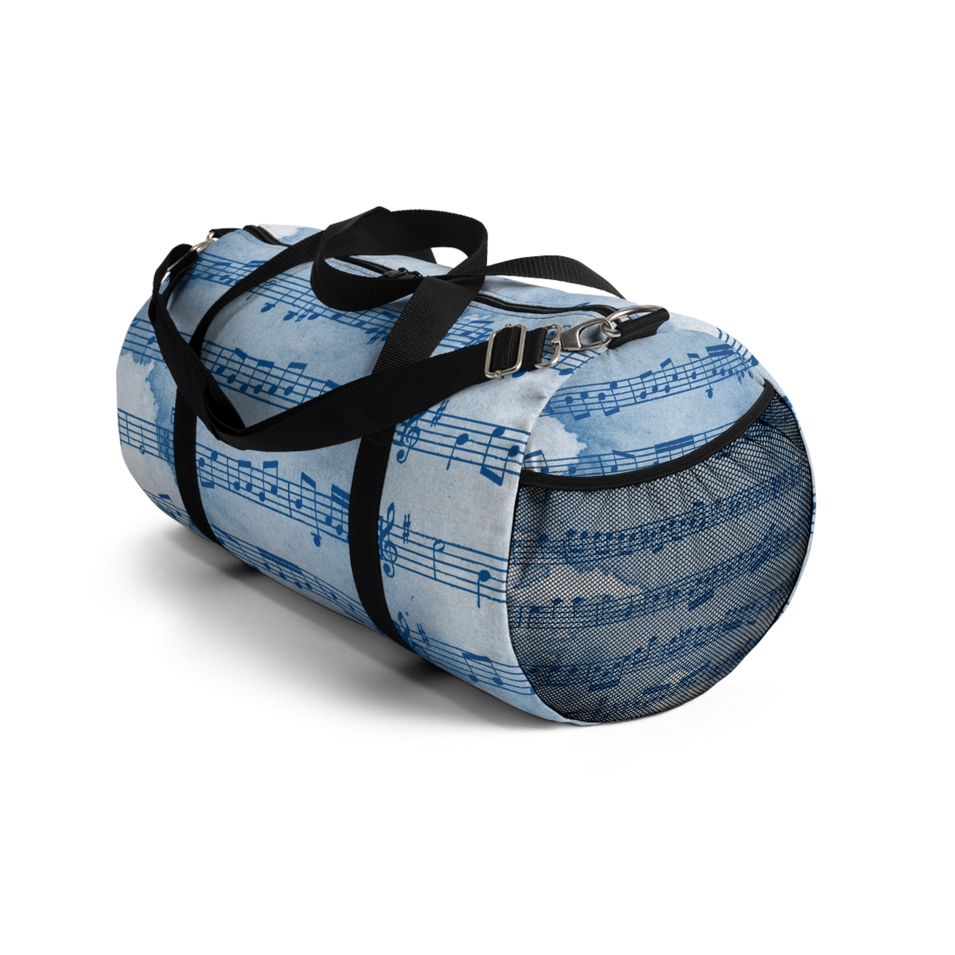 Drip Spill Type Beat Sheet Music Blue Duffel Bag, Artsulli - Art is Long, Life is Short, Bags, , , , , , , 