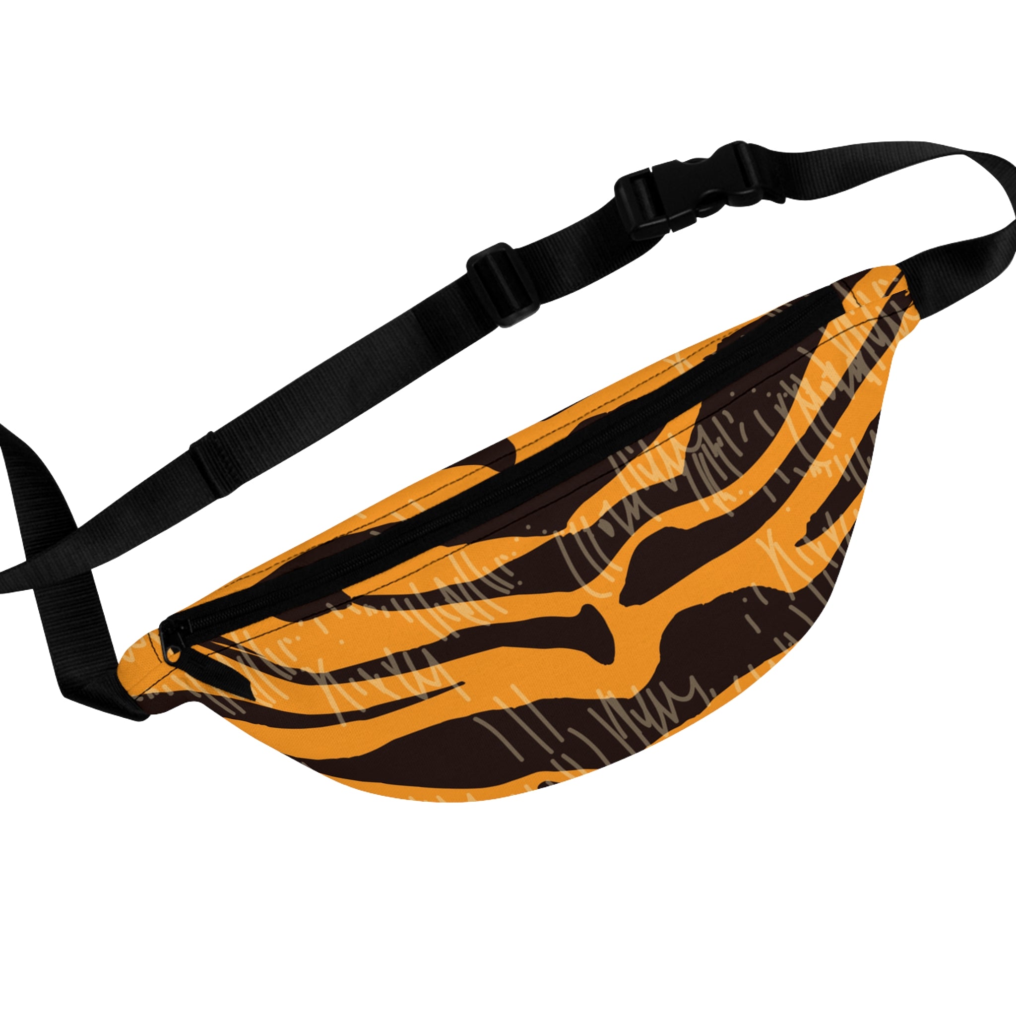 Tiger Scratches Orange & Black Fanny Pack, Artsulli - Art is Long, Life is Short, Bags, Size, One size, , , , , 12942918493294