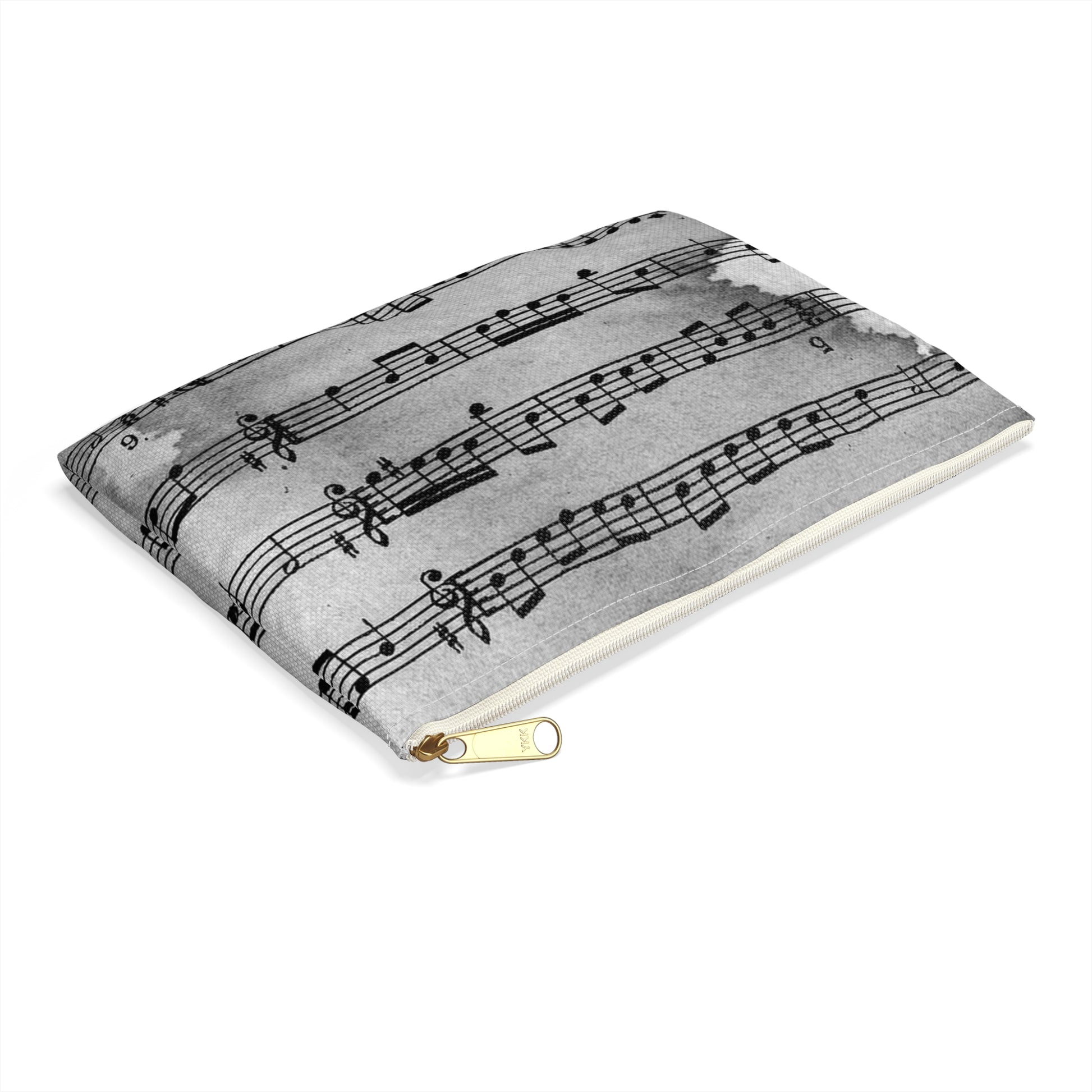 Drip Spill Type Beat Sheet Music Black Accessory Pouch, Artsulli - Art is Long, Life is Short, Bags, , , , , , , 