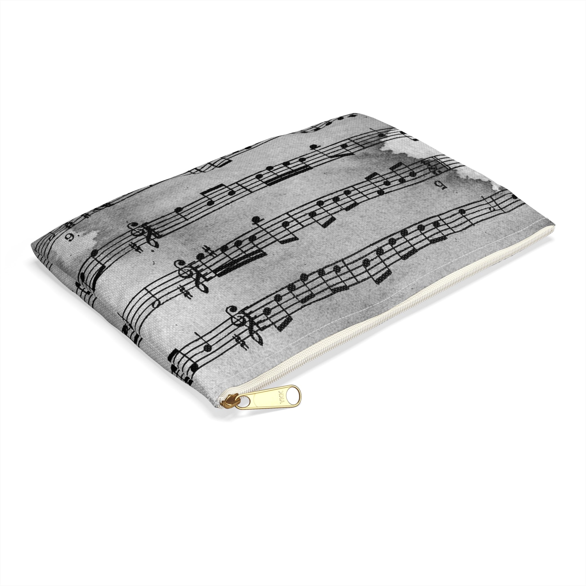 Drip Spill Type Beat Sheet Music Black Accessory Pouch, Artsulli - Art is Long, Life is Short, Bags, , , , , , , 