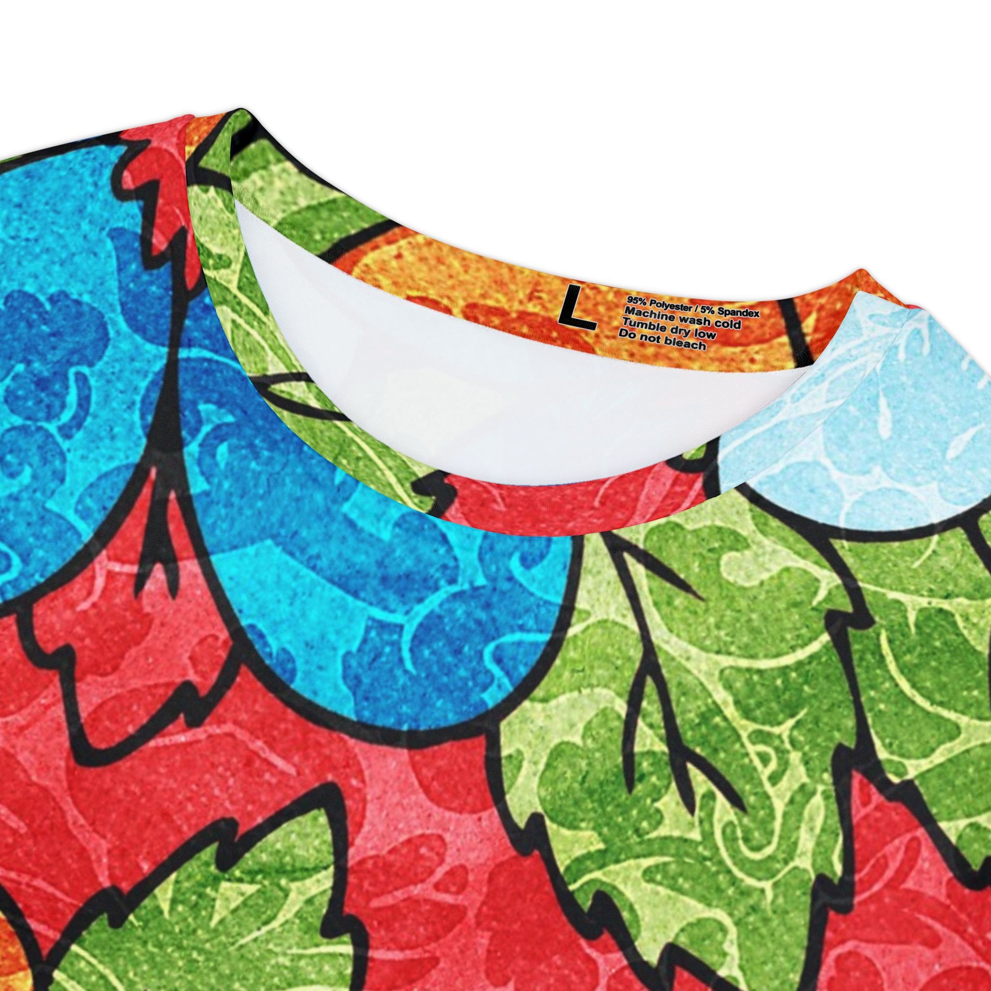 Groovy Red Floral Kl Women's Short Sleeve Shirt (AOP), Artsulli - Art is Long, Life is Short, All Over Prints, , , , , , , 