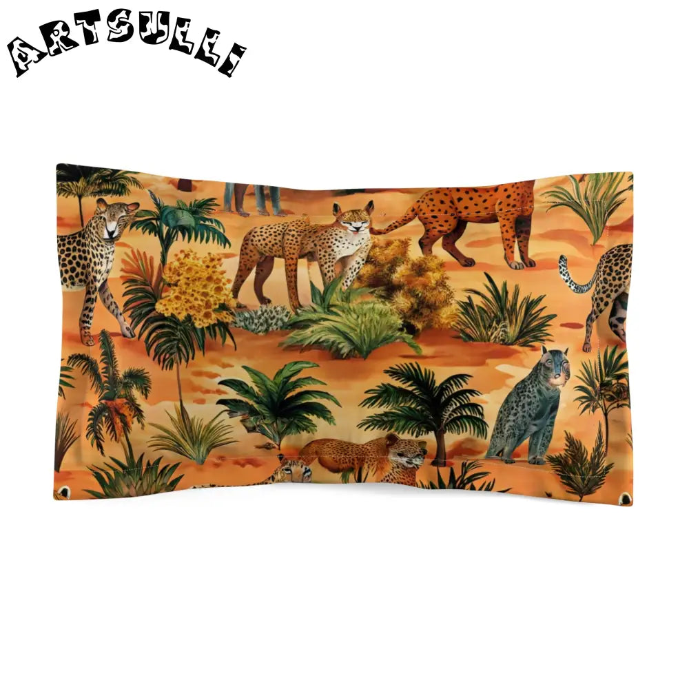 African Savannah Microfiber Pillow Sham, Artsulli - Art is Long, Life is Short, Home Decor, Size, King, , , , , 25279768861369679425