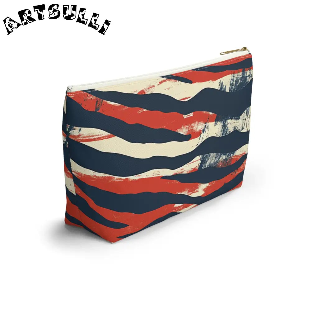 JAKKOUTTHEBXX Capricious Tiger Wave Accessory Pouch w T-bottom