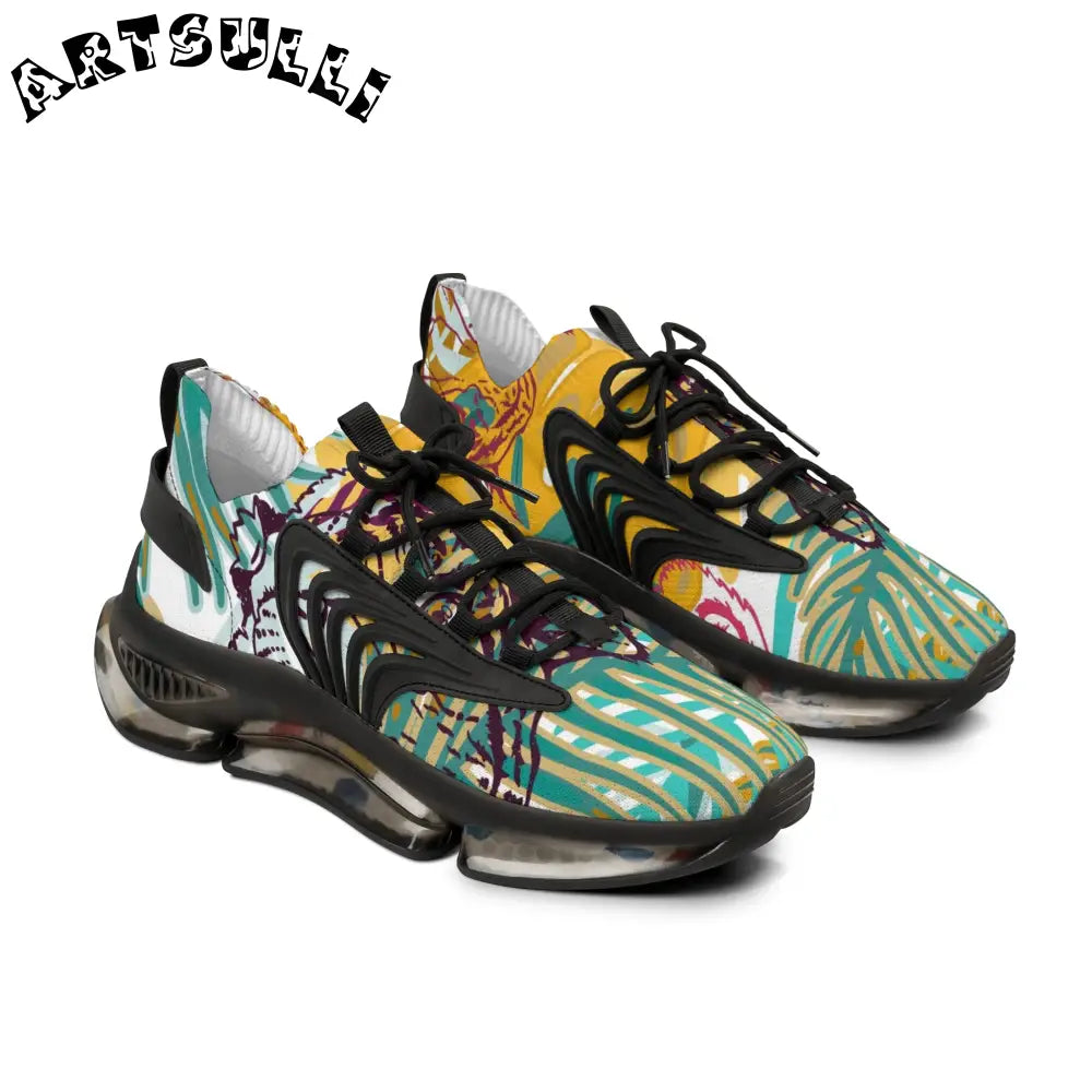 JAKKOUTTHEBXX Tropical Jungle Tigers Brown and Green Men’s Mesh