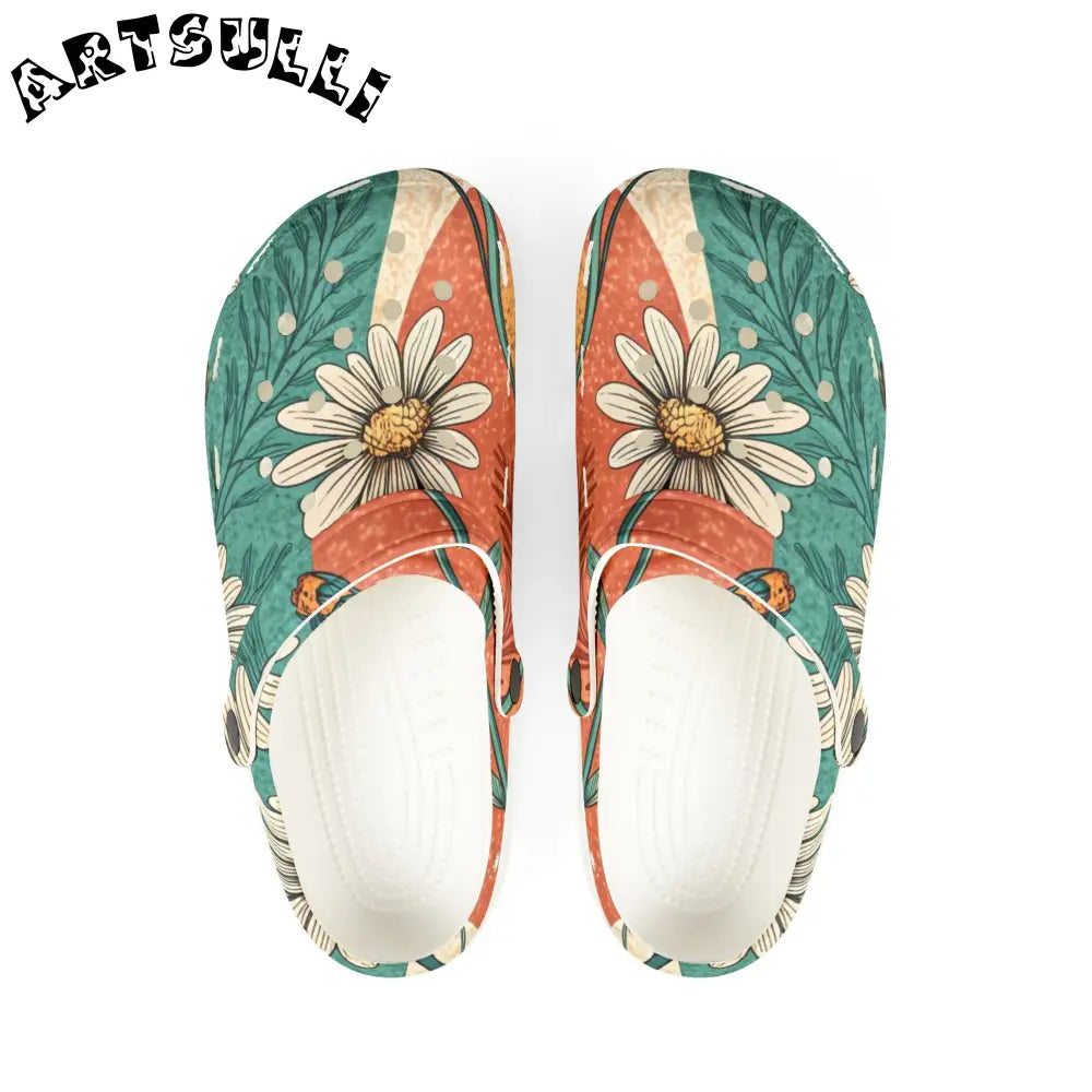 JAKKOUTTHEBXX Retro Daisy Dream EVA Foam Rubber Shoes (AOP)