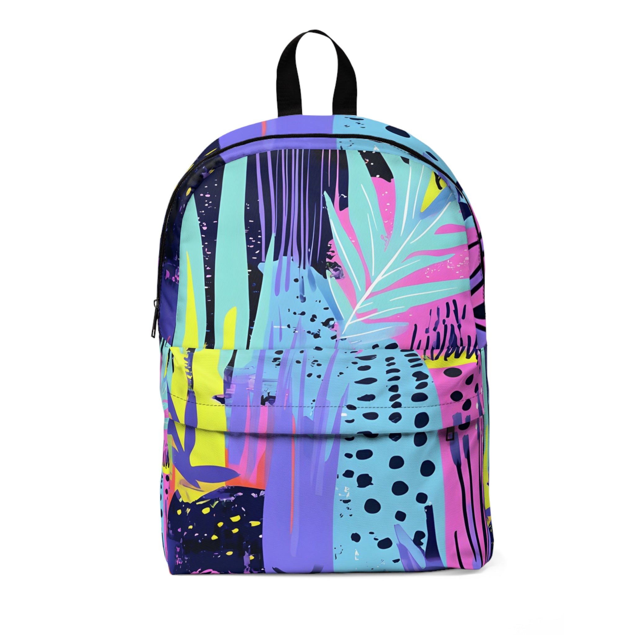 Dark Neon Rainforest Unisex Classic Backpack, Artsulli - Art is Long, Life is Short, Bags, Size, One size, , , , , 15327487340797713442