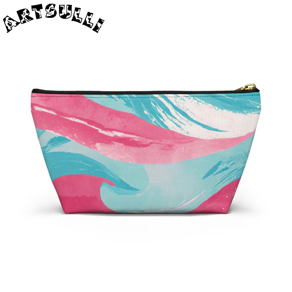 JAKKOUTTHEBXX The Great Pastelwave Pink and Blue Accessory Pouch w