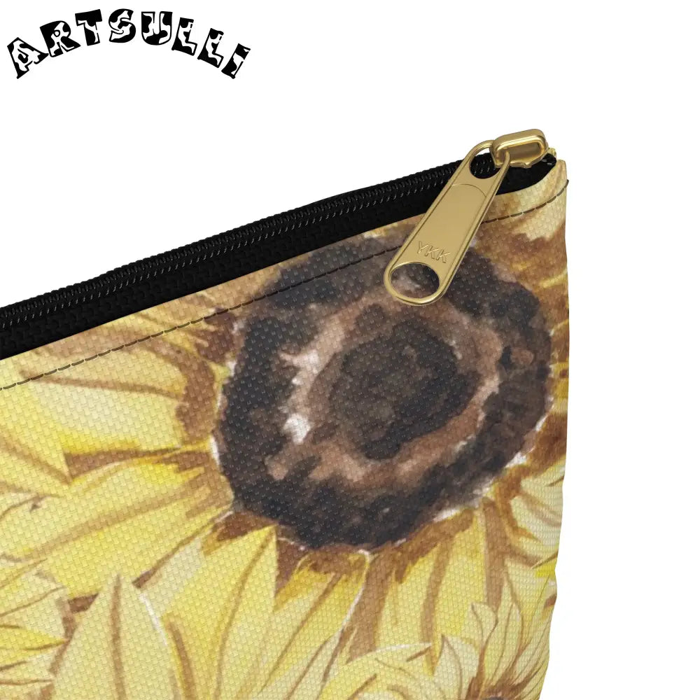 JAKKOUTTHEBXX Retro Anime Sunflower Accessory Pouch JAKKOUTTHEBXX