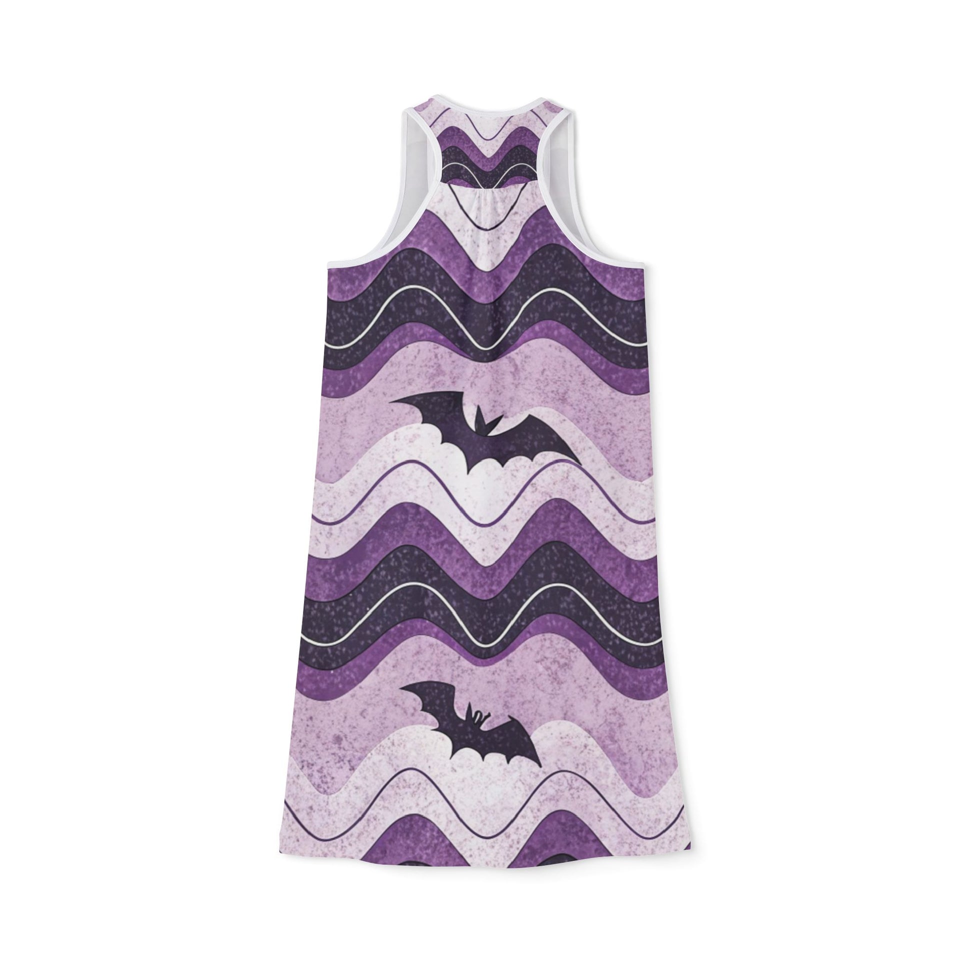 Bat Wave Women's Racerback Dress (AOP), Artsulli - Art is Long, Life is Short, Tank Top, , , , , , , 