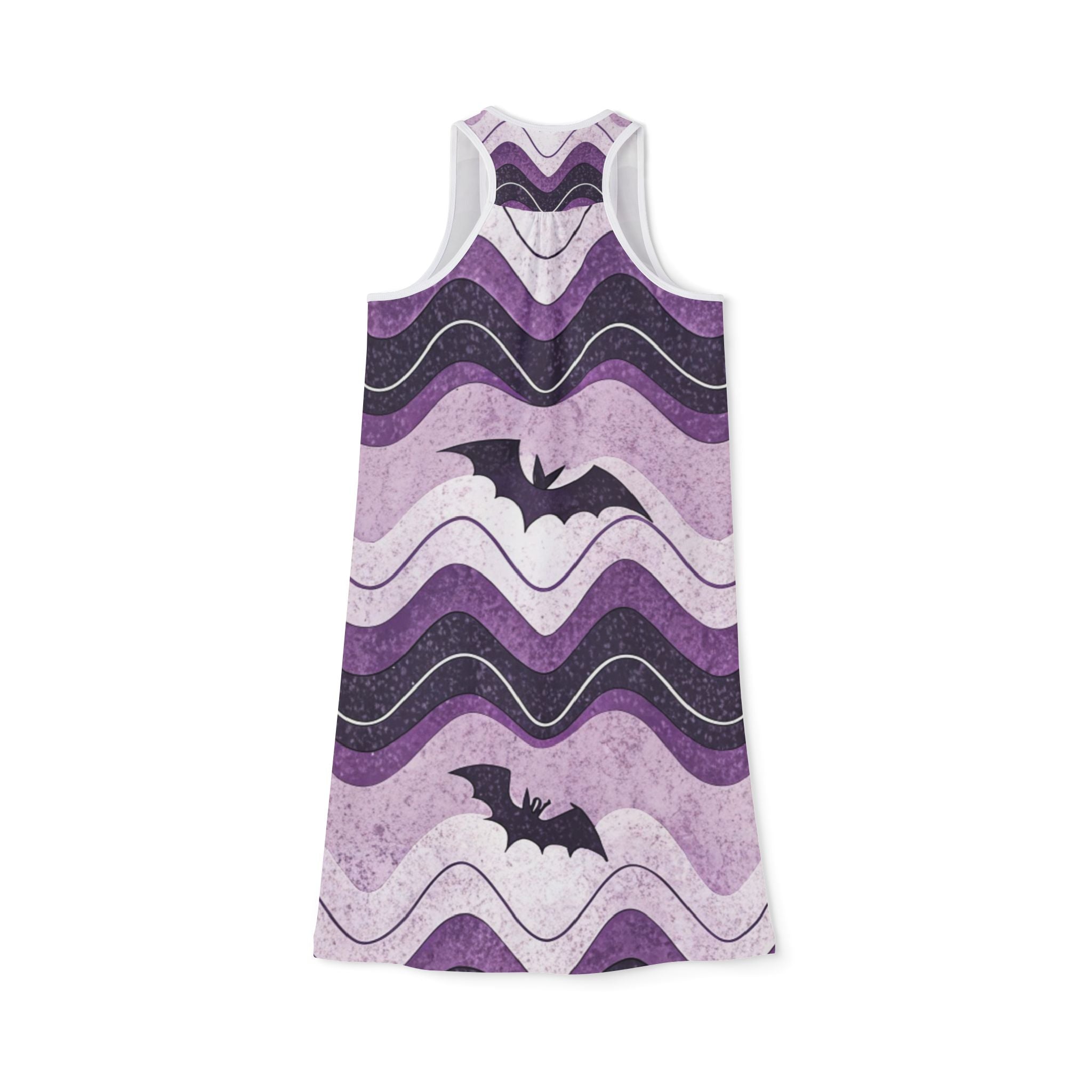 Bat Wave Women's Racerback Dress (AOP), Artsulli - Art is Long, Life is Short, Tank Top, , , , , , , 