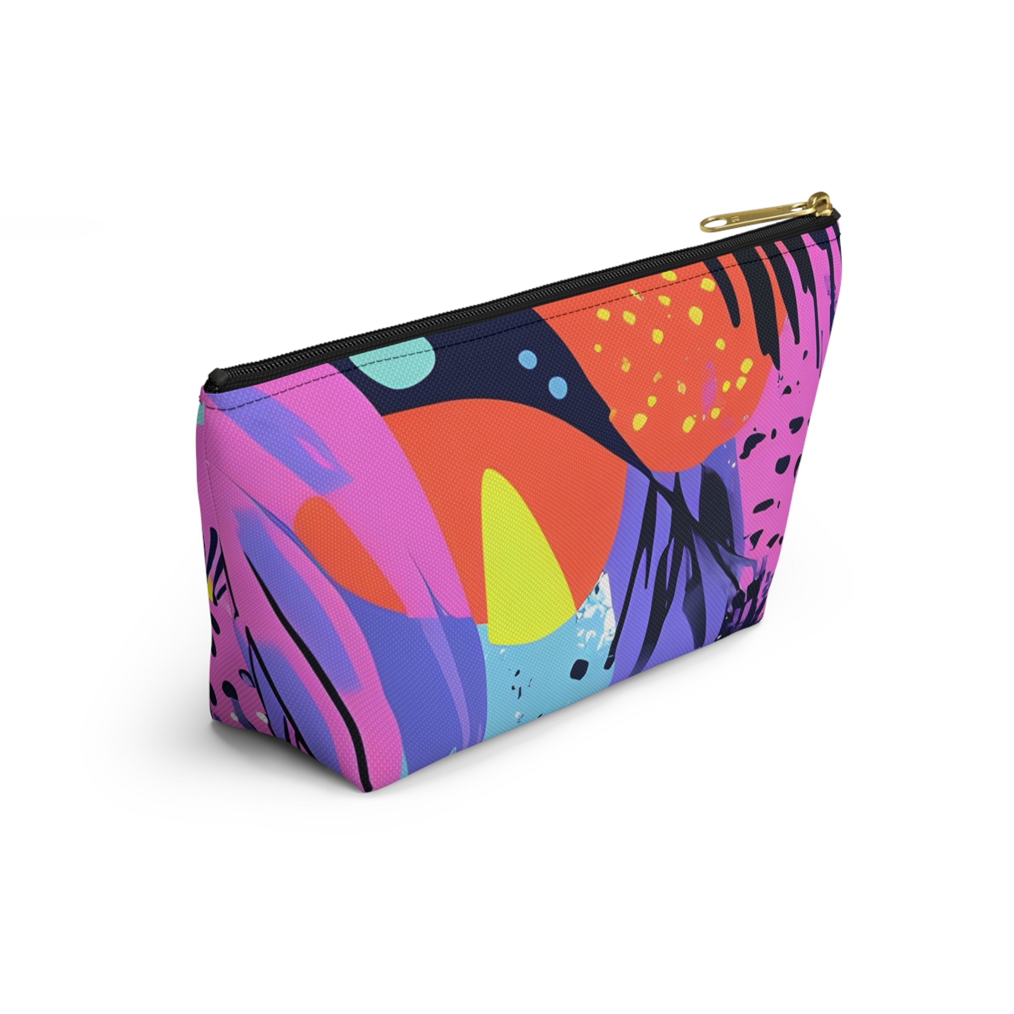 Dark Neon Rainforest Accessory Pouch w T-bottom, Artsulli - Art is Long, Life is Short, Bags, , , , , , , 