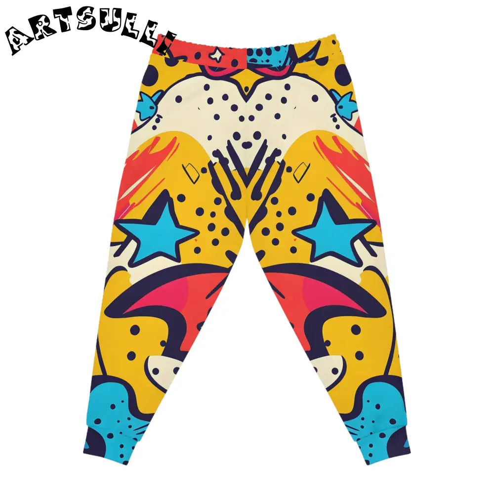 JAKKOUTTHEBXX Comic x Pop Art Athletic Joggers (AOP) JAKKOUTTHEBXX