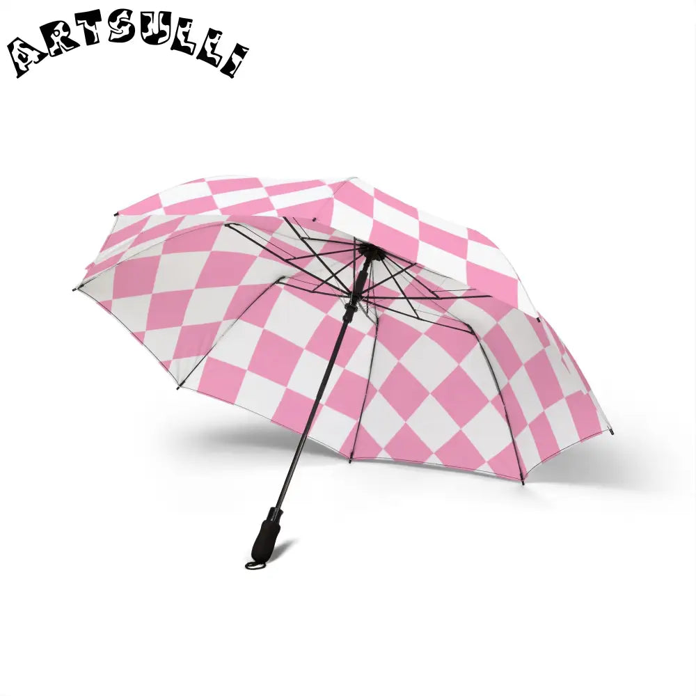 JAKKOUTTHEBXX Checkerboard Hot Pink and White Semi-Automatic
