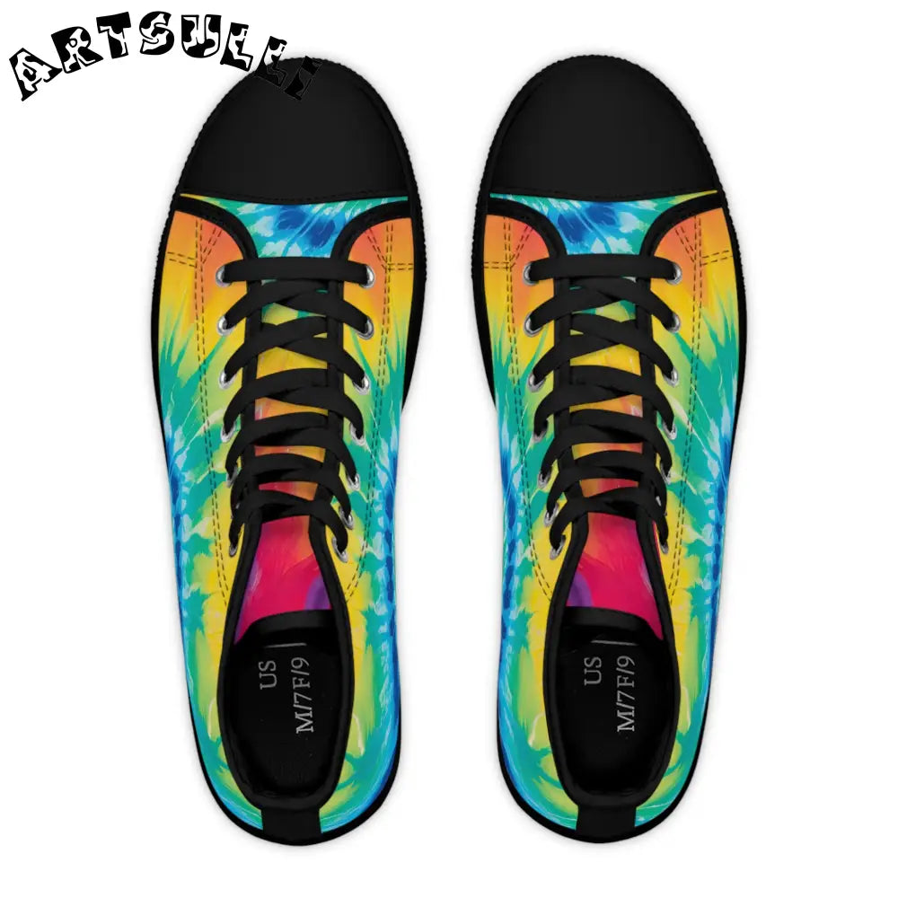 JAKKOUTTHEBXX Deodorant Memory Foam Tie-Dye High-Top Sneakers 2025