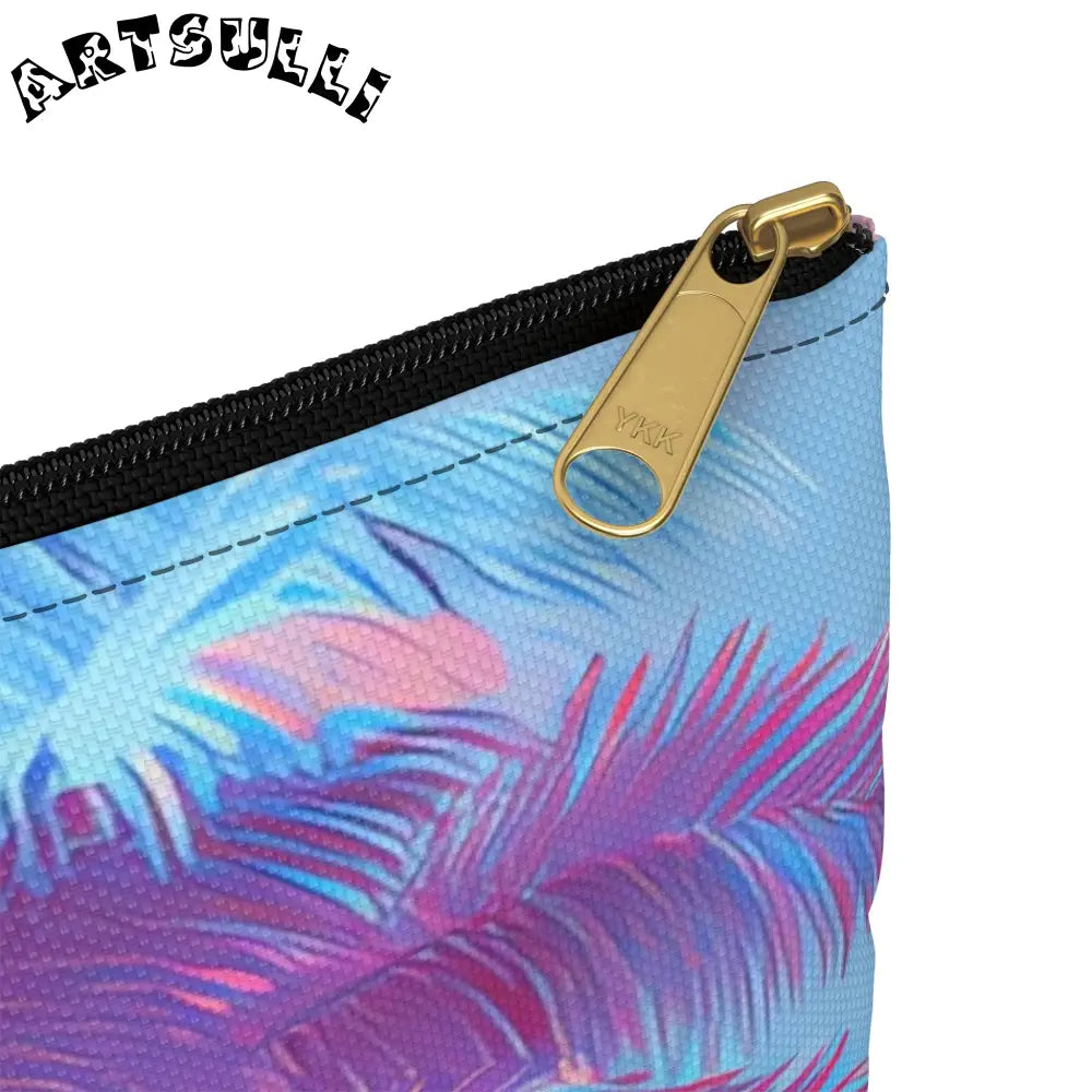 JAKKOUTTHEBXX Ethereal Pastel Palms Accessory Pouch JAKKOUTTHEBXX