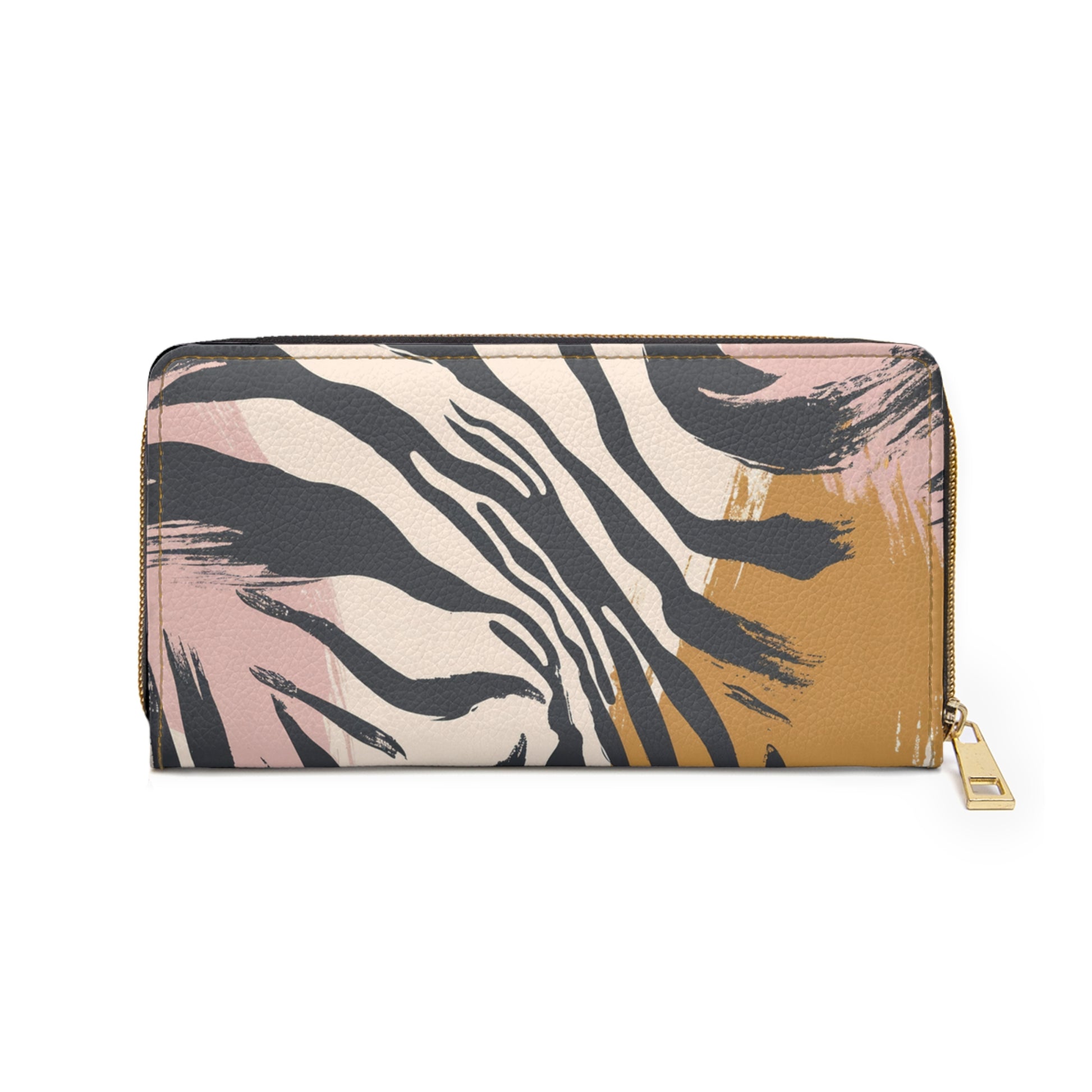 Zebra Brush Strokes Zipper Wallet, Artsulli - Art is Long, Life is Short, Accessories, , , , , , , 